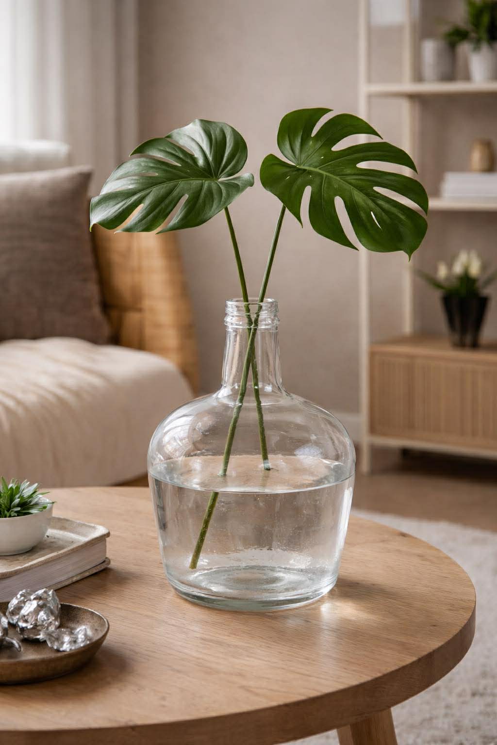 Vase aus recyceltem Glas