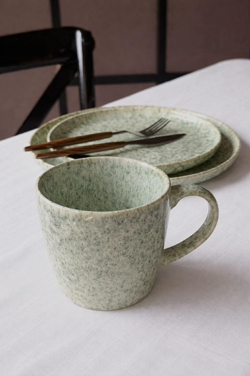 Becher aus Steinzeug – Nordic Moss