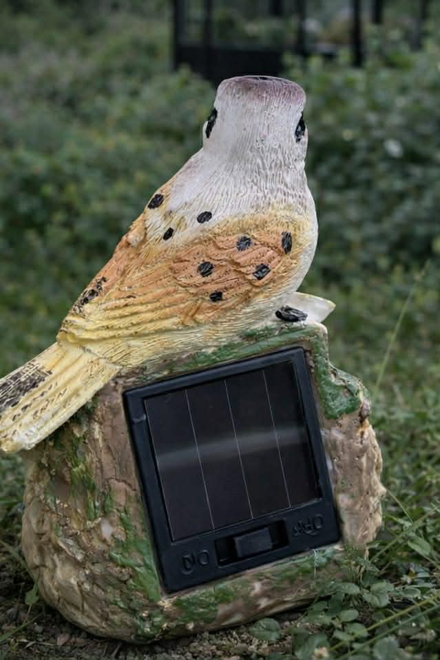 Solarstein mit Vogel - COLOR MIX