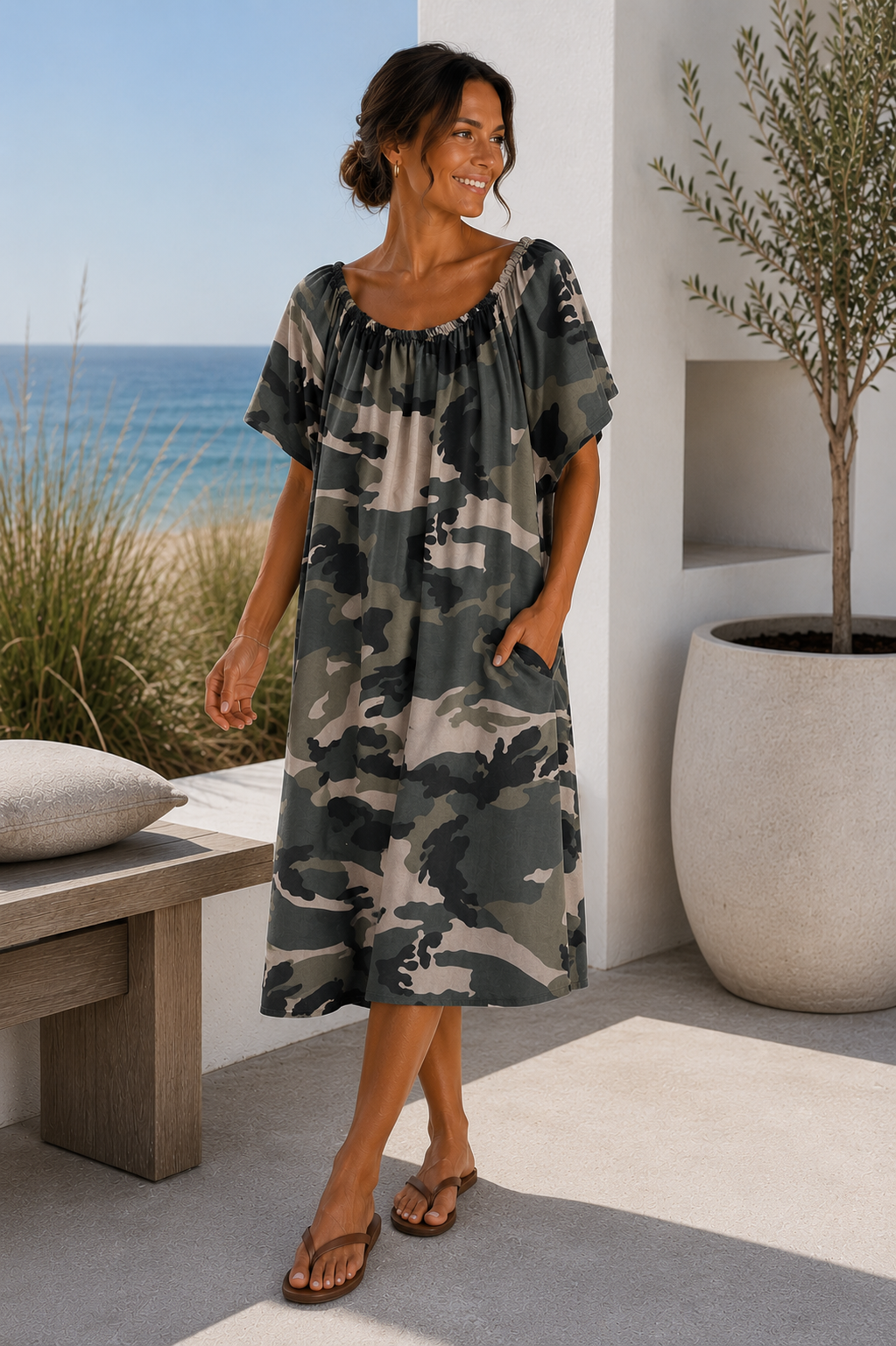 Kleid Sarai - Military