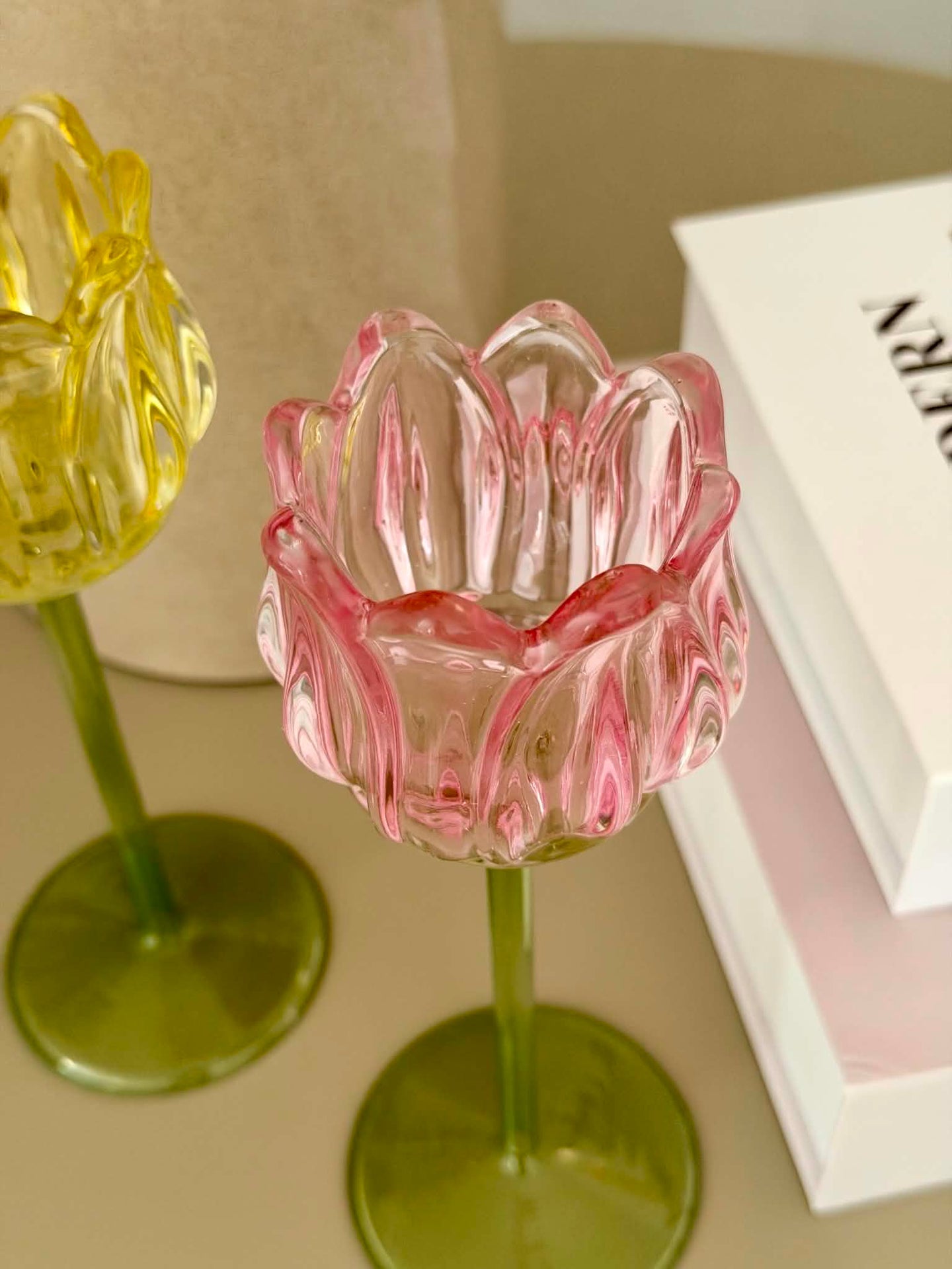 Kerzenhalter Tulpe - Rosa