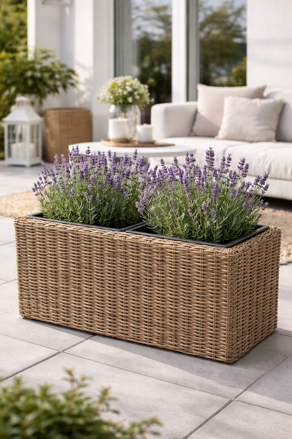 Pflanzkasten in Natur-Rattan – VIAMAJA.DE