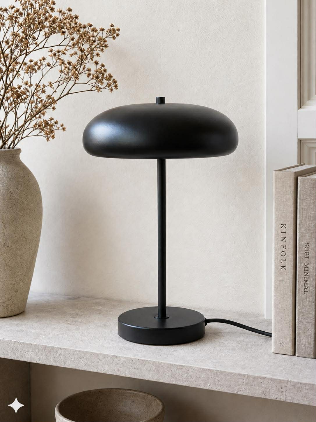 Tischlampe - Schwarzes Metall