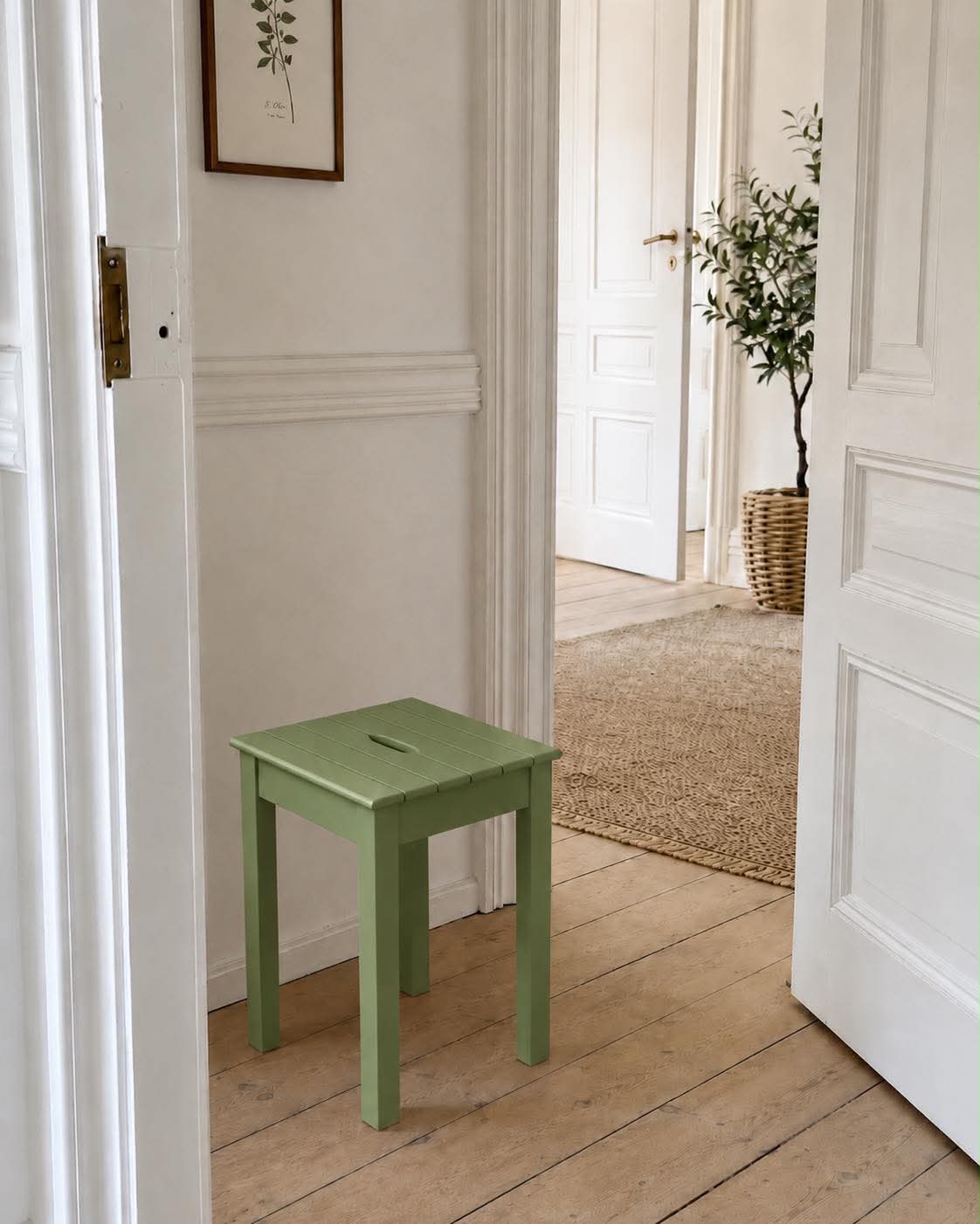 Hocker Oliv - für innen / außen