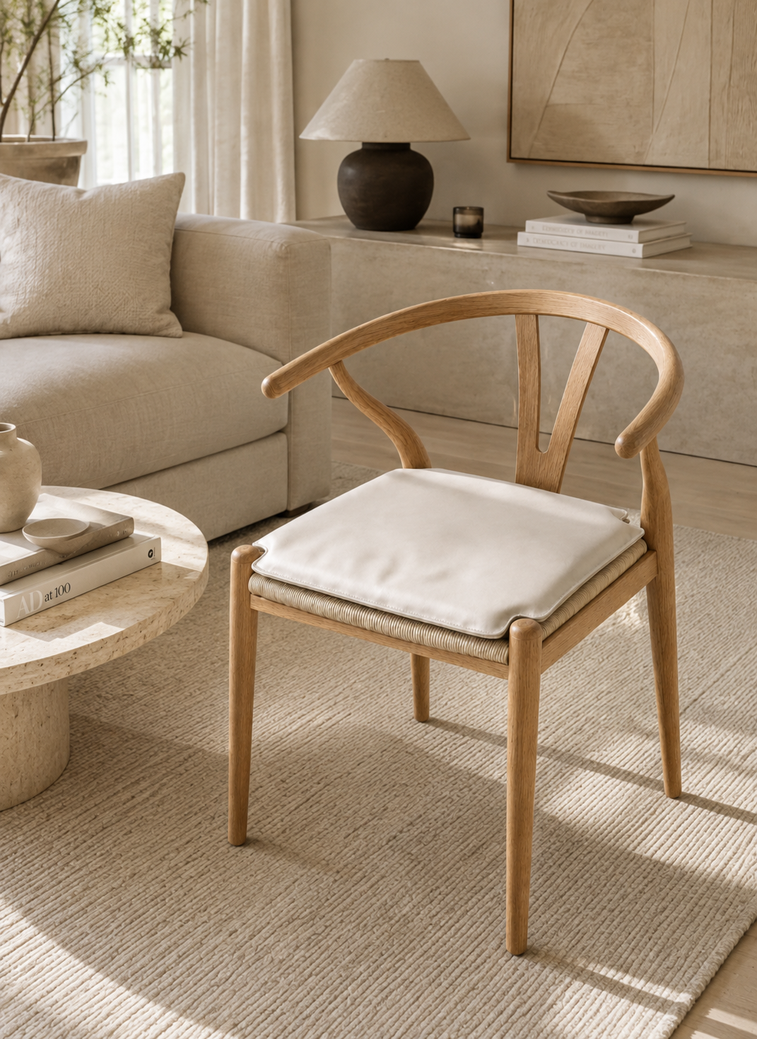 Sitzkissen Beige