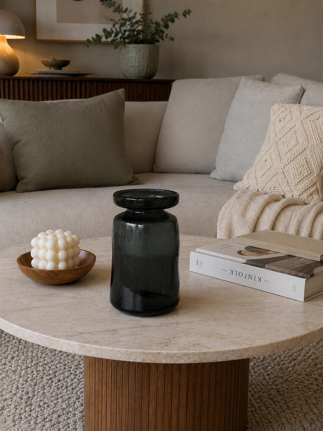 Vase VILLA grau