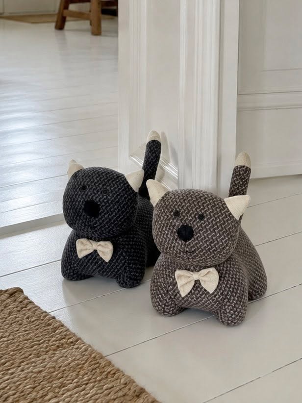 Dørstoppe kat - Black