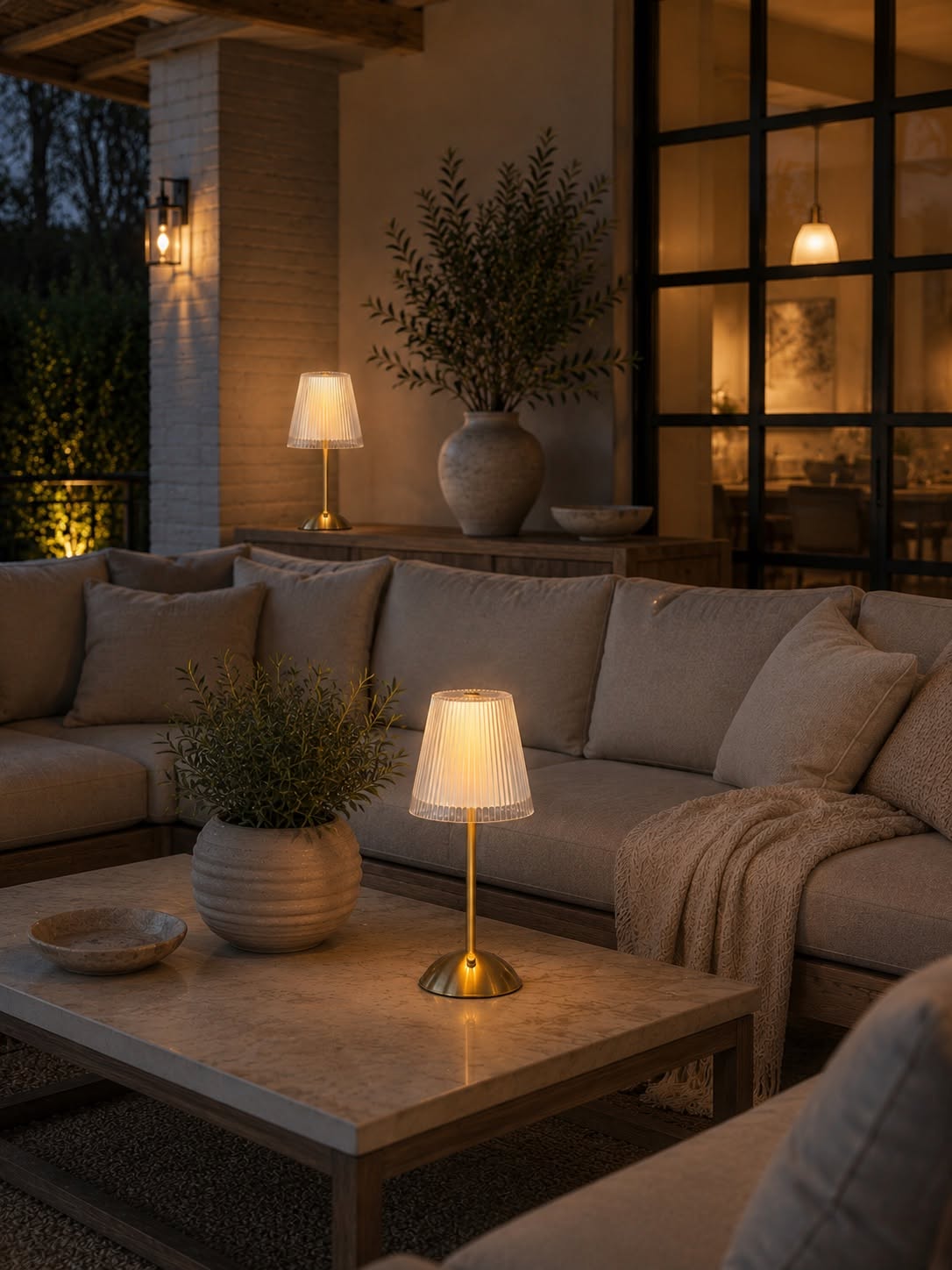 LED-Tischlampe GOLD - Set mit 2 Lampen