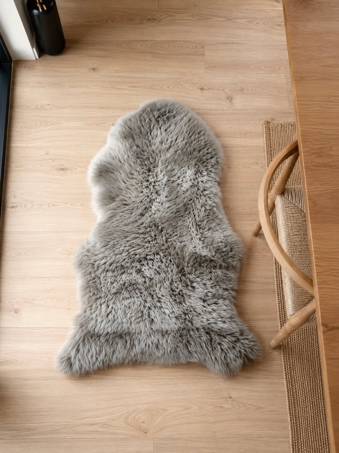 Lammfell Grau 85x55cm