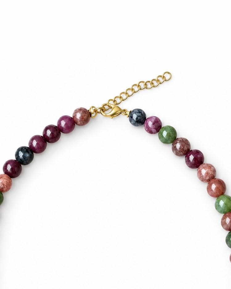 Halskette Mary Emerald/Berry Mix