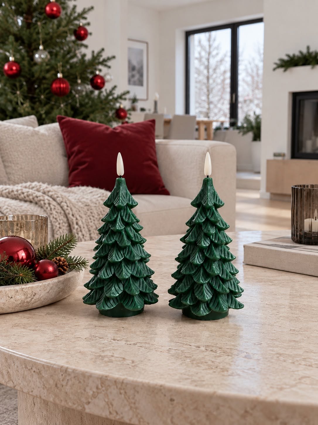LED-Weihnachtsbäume - 2 Stk