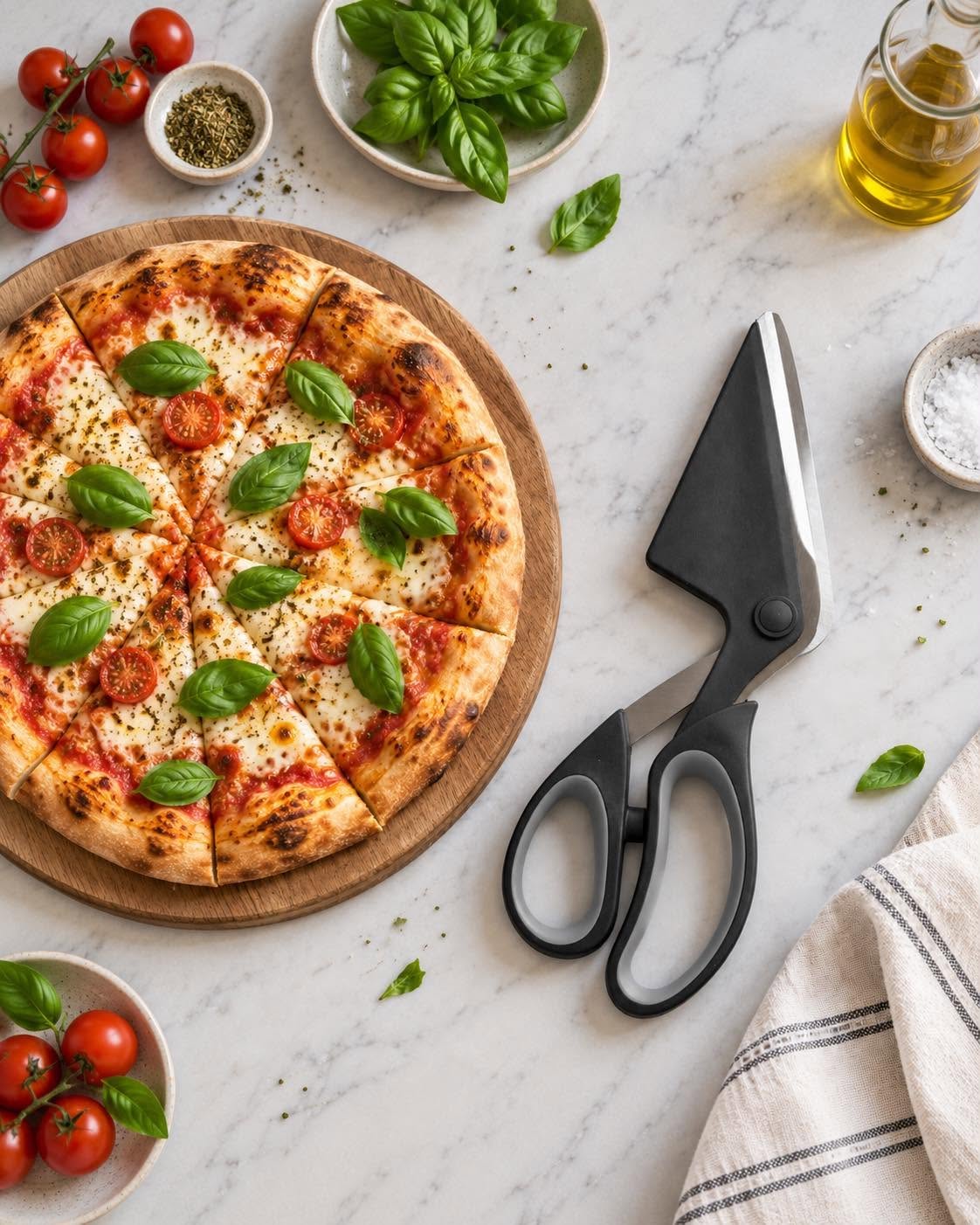 Pizzaschere – schwarze Pizzaschere