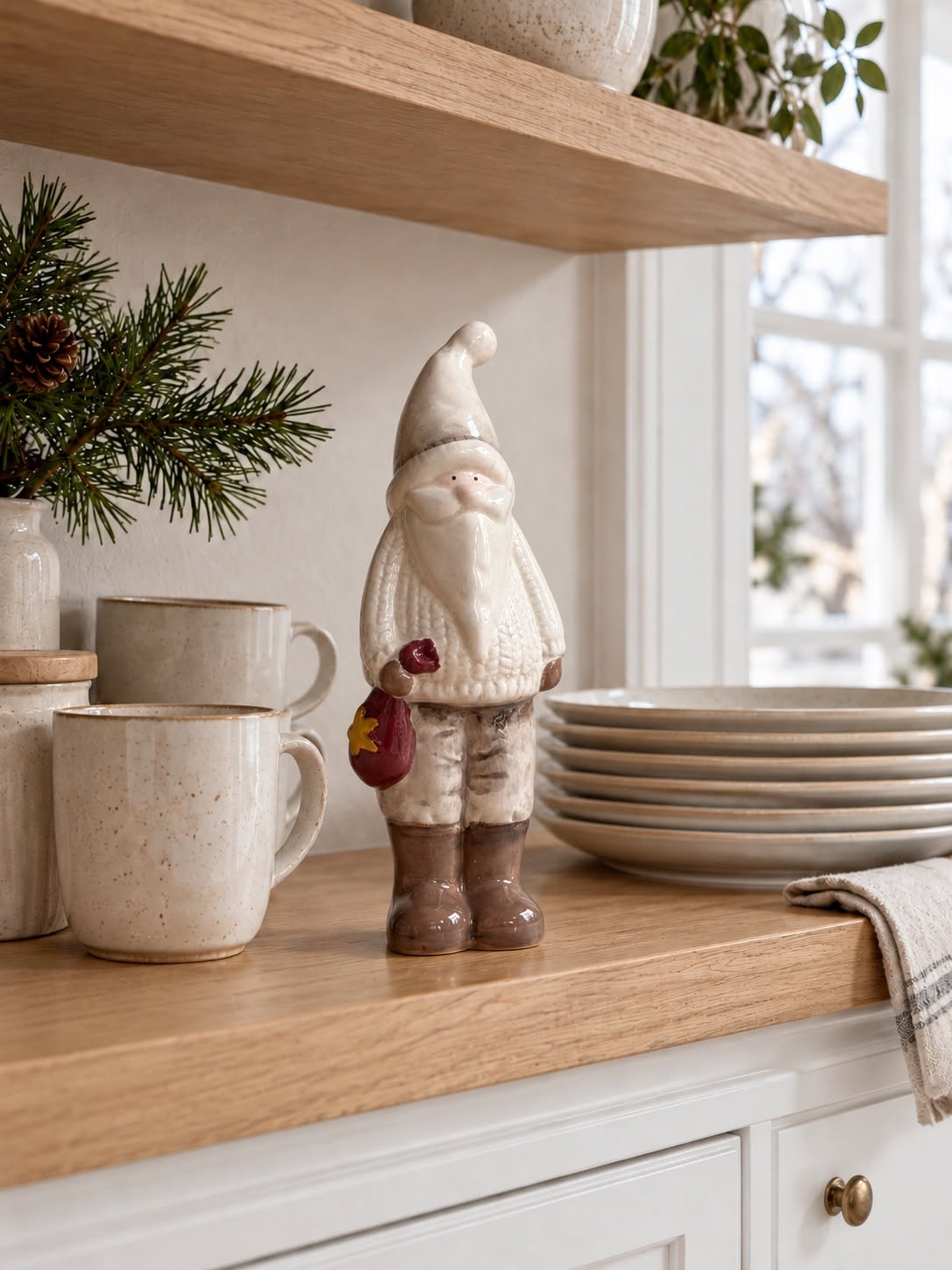 Weihnachtsmann Keramik - Groß
