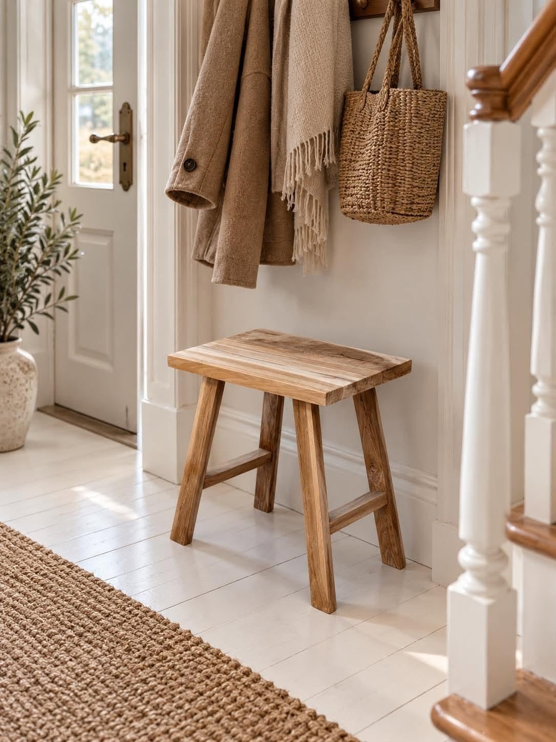 Hocker Teak – natur Teak