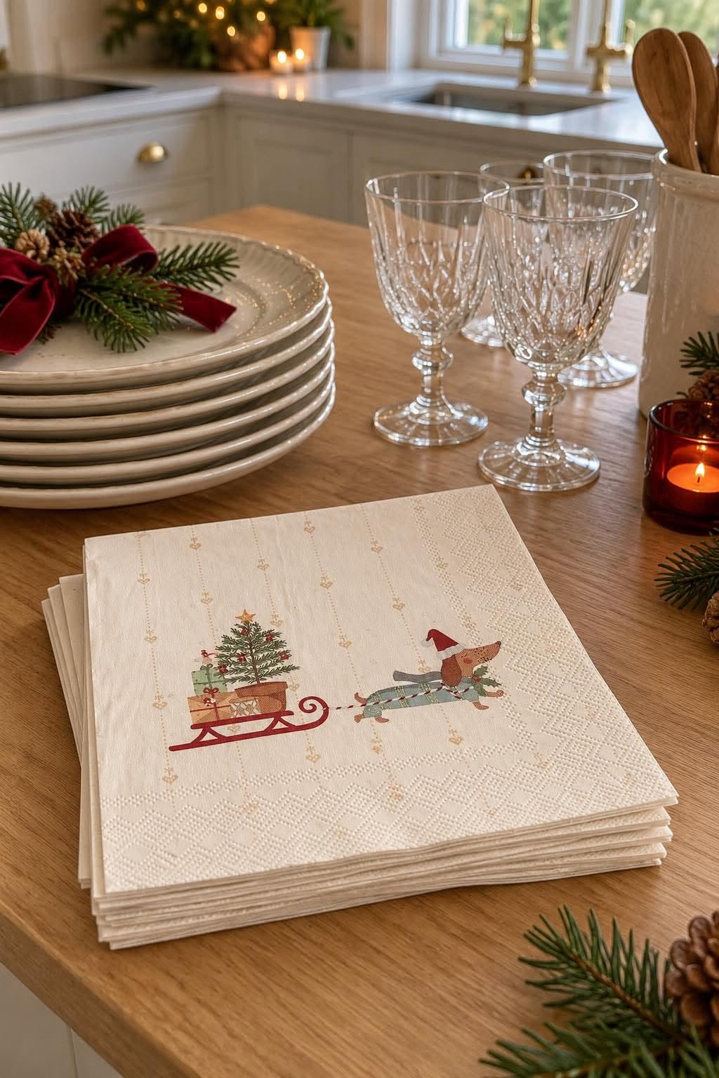 Weihnachtservietten 20 Stk – Mit Print