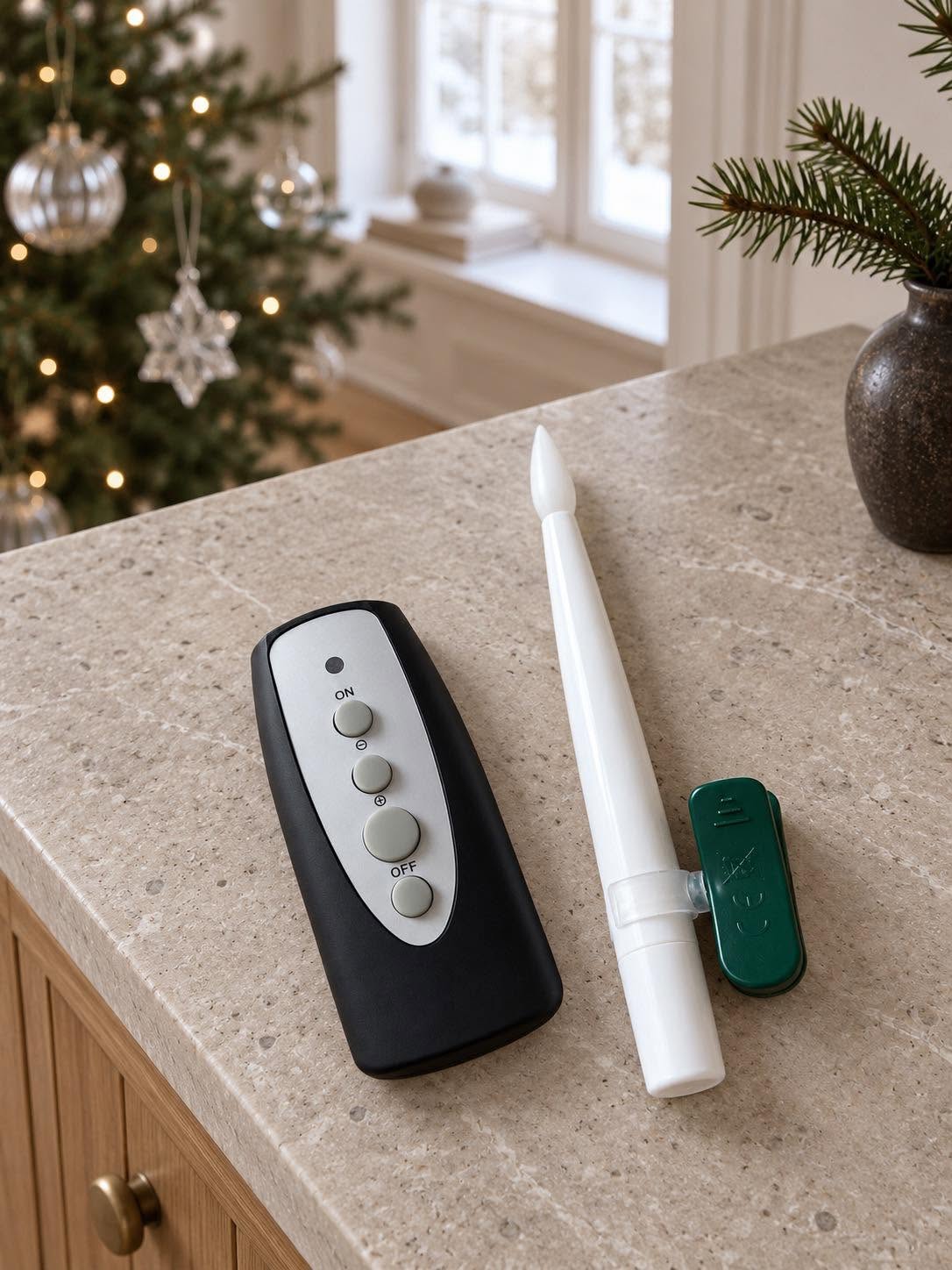 Christbaumlichter mit Fernbedienung - Packung mit 10 Stk