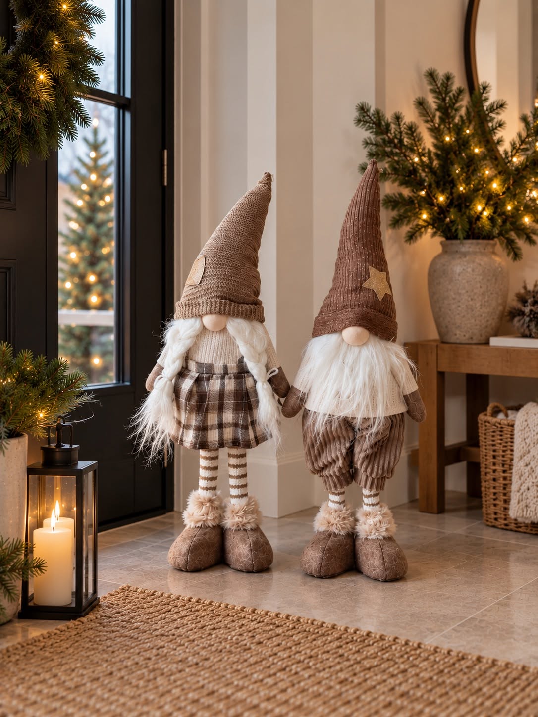 Wichtel – karierte Weihnachtsfiguren