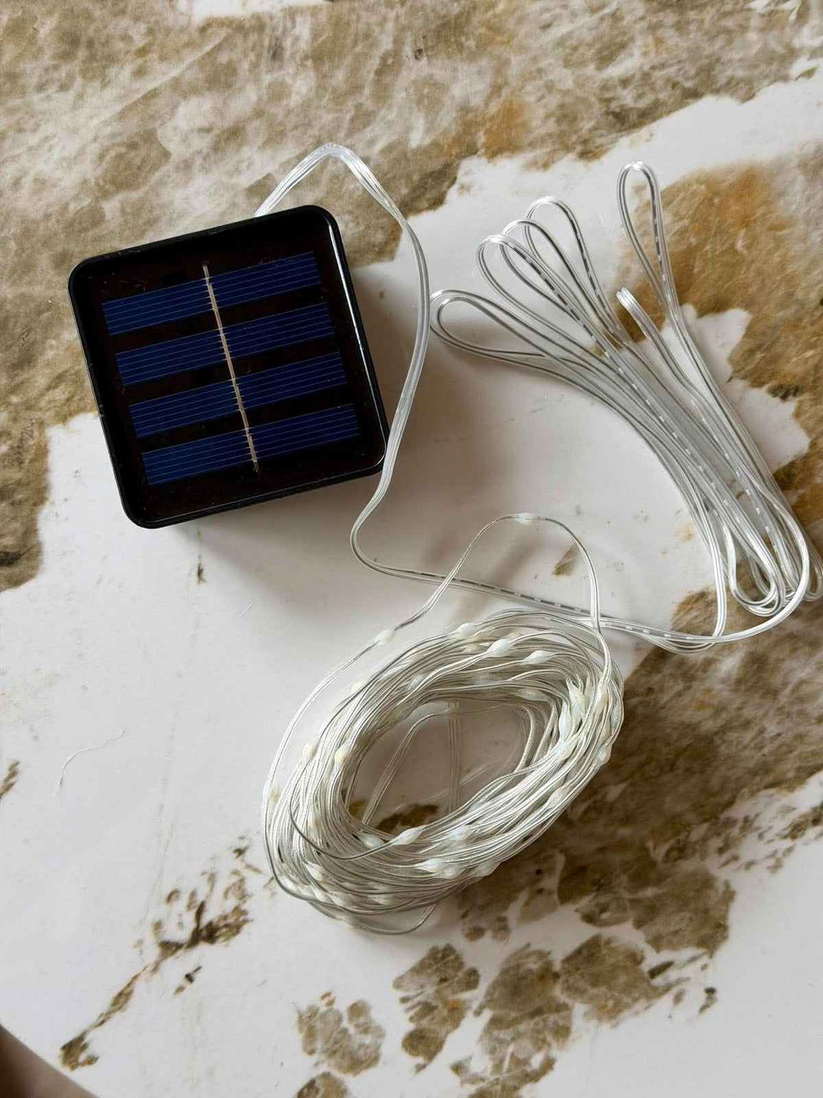 Solar-Lichterkette mit 120 warmweißen LEDs und 8 Funktionen