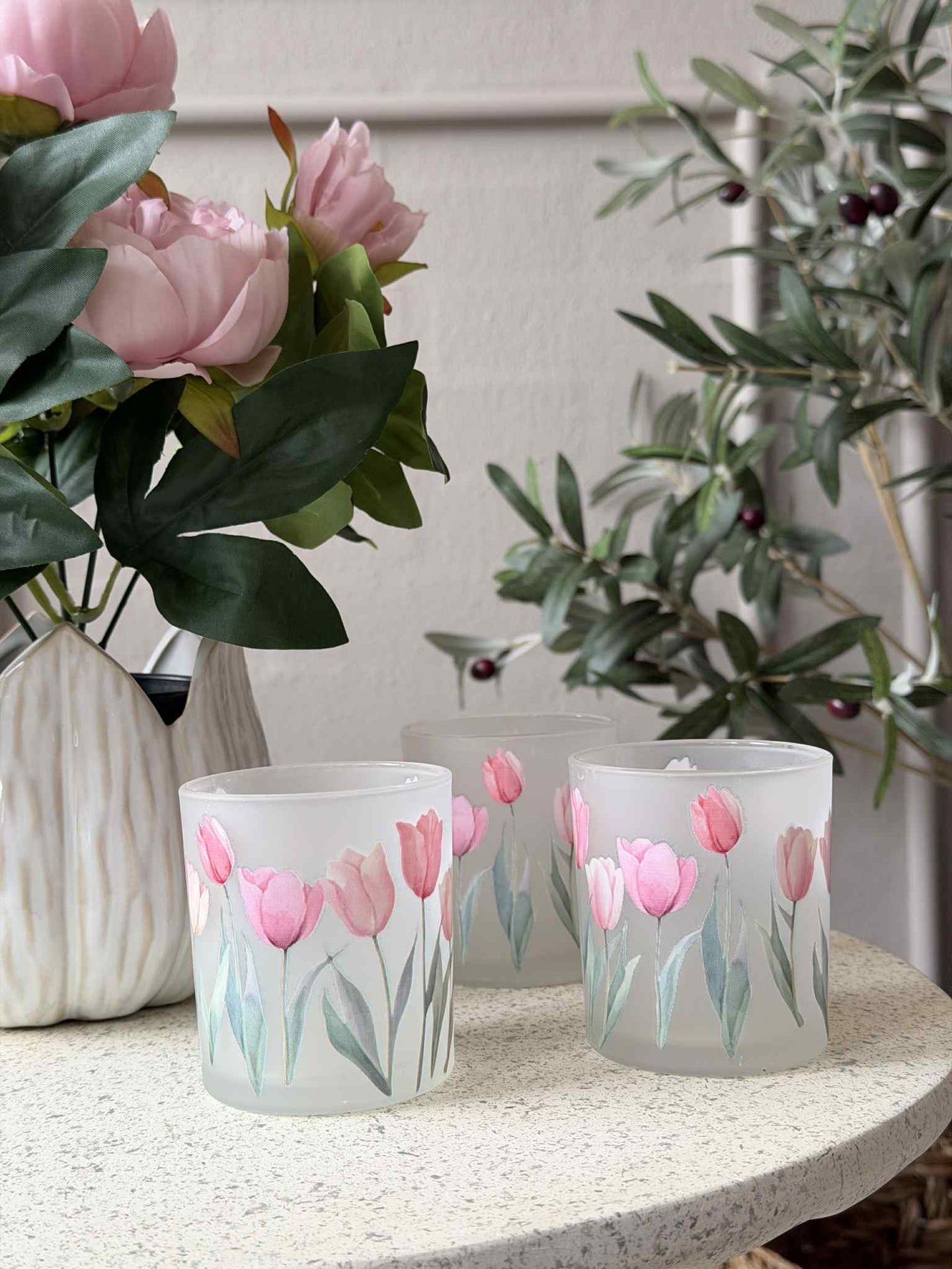 Kerzenhalter Tulpen 3er