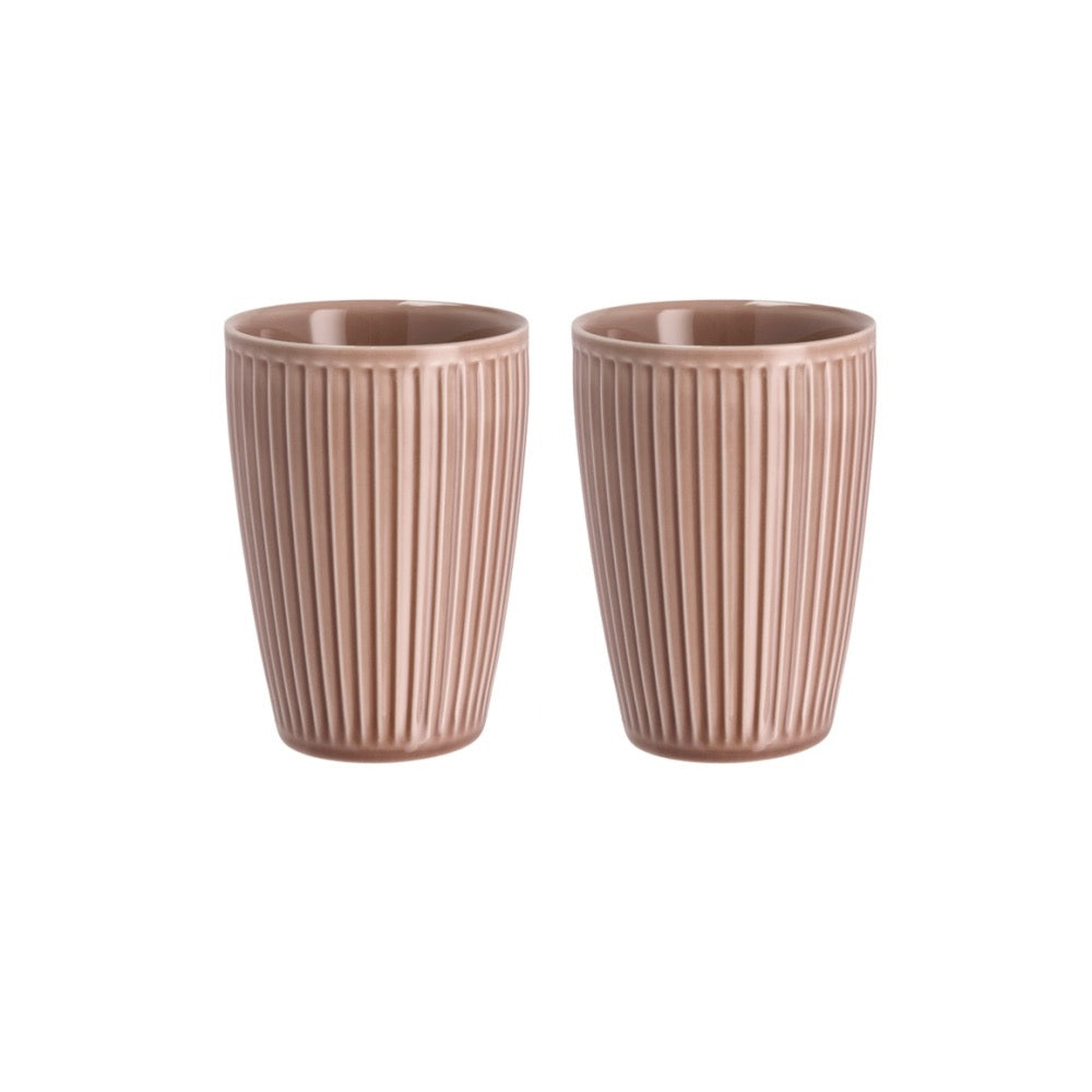 Thermobecher Plissé - Set mit 2 Stk - Woodrose