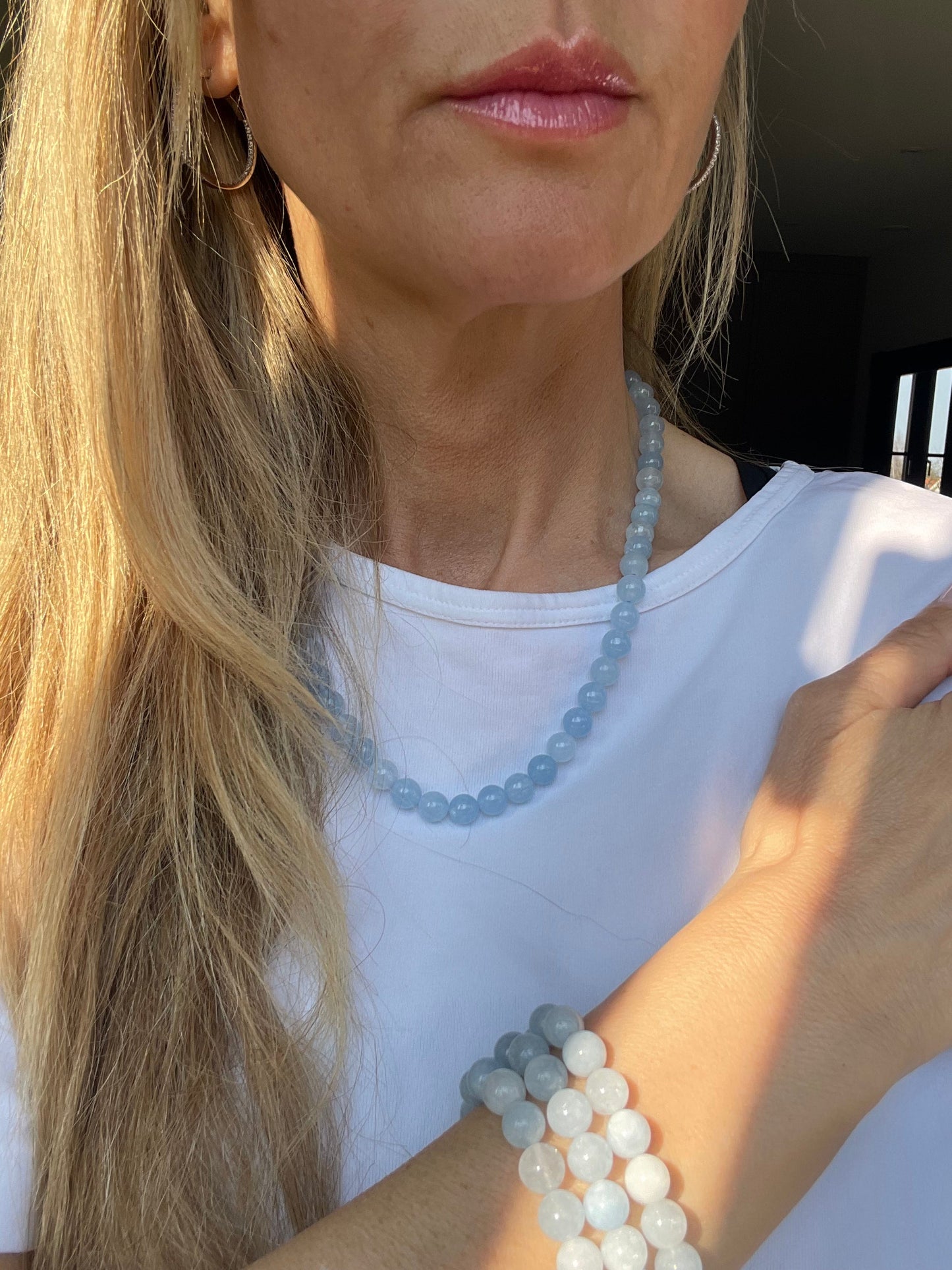 Halskette Mary Ice blue