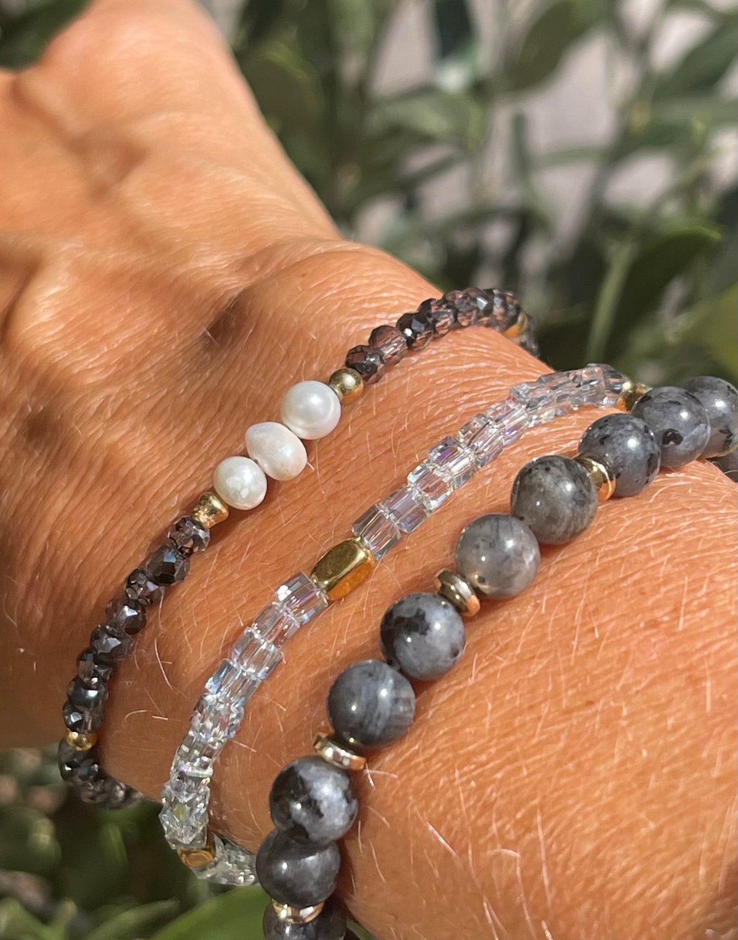 Armband GISELE grey – Set mit 3 Stück