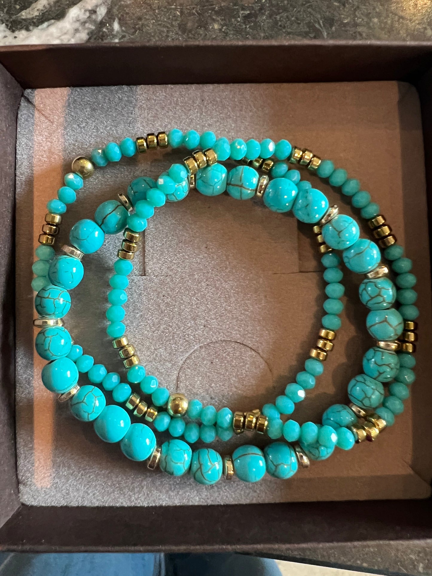 Armband Luna Türkis – Set mit 3 Stk