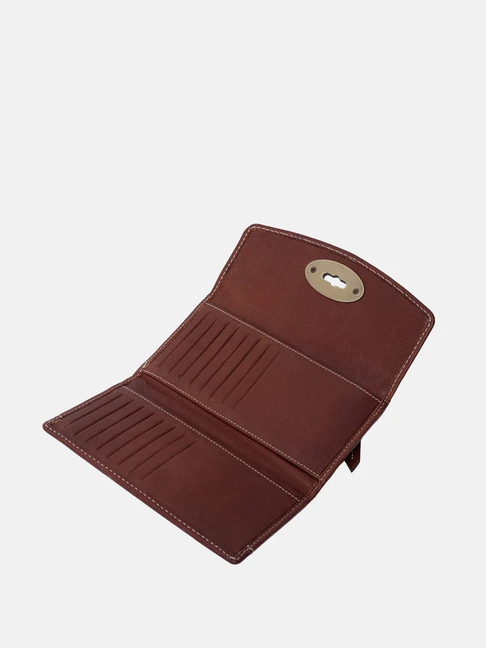 Portemonnaie Saya Big - Cognac
