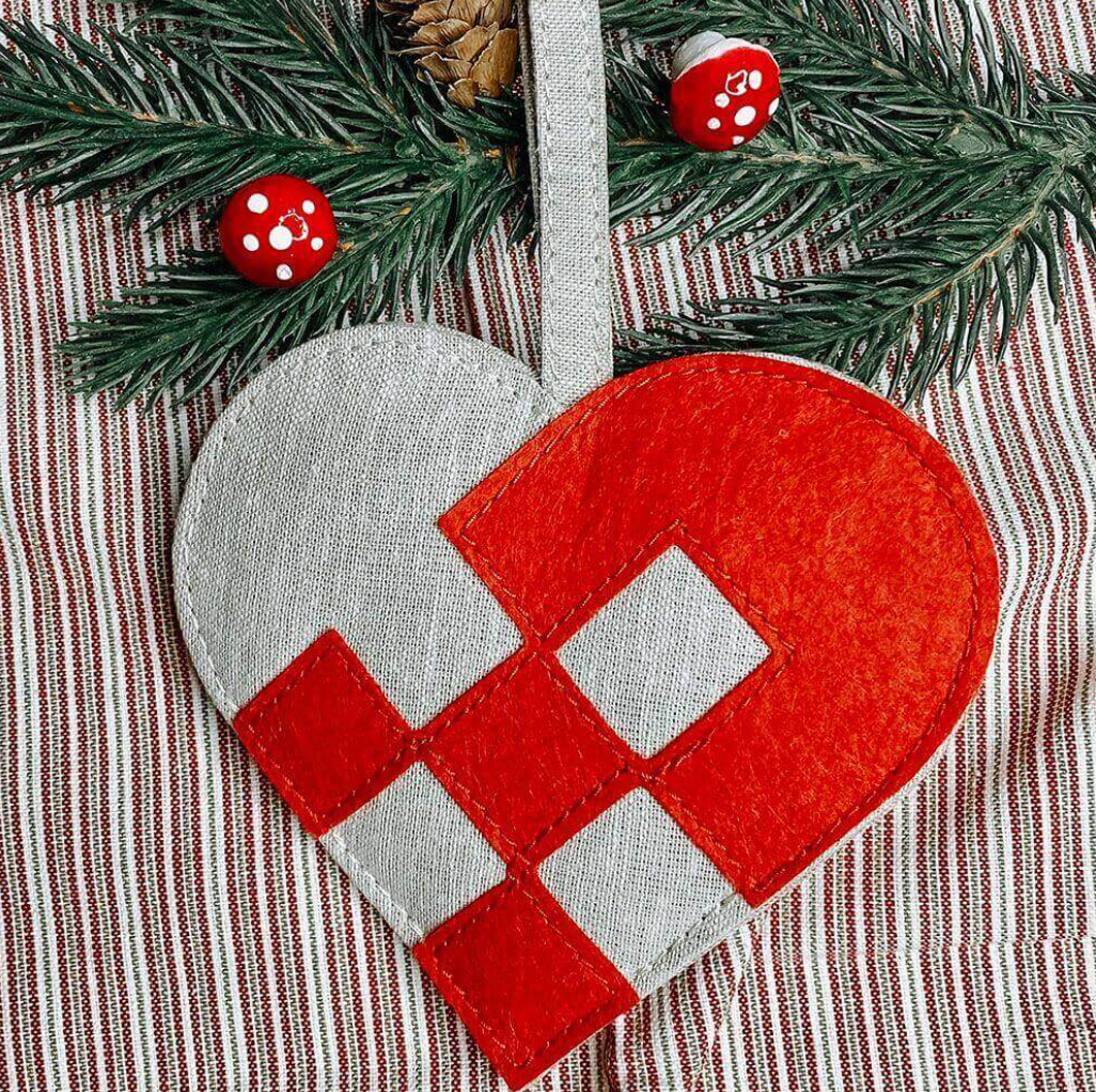 Weihnachtsherz H 20 cm
