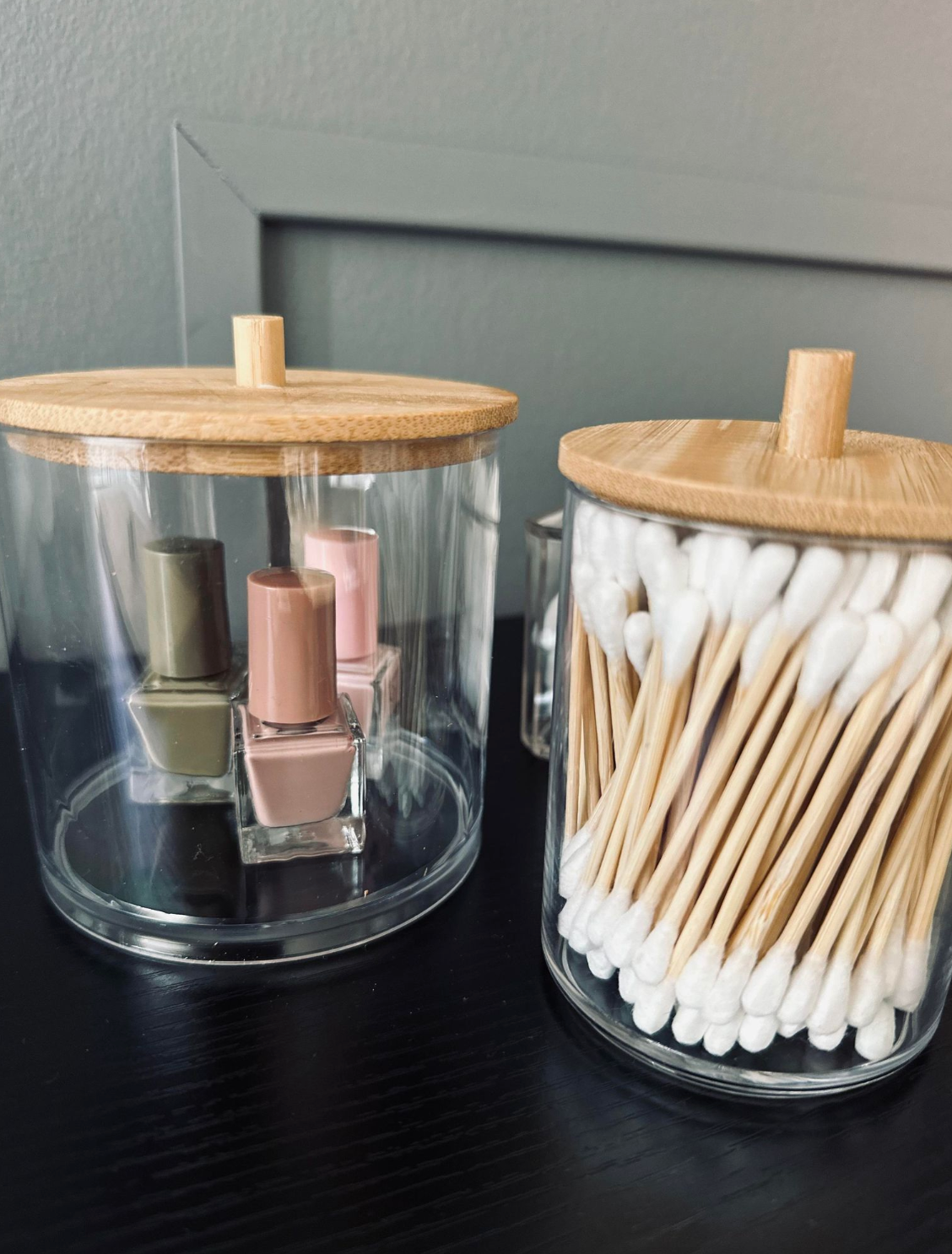 Make-up-Organizer – Acryl mit Bambusdeckel