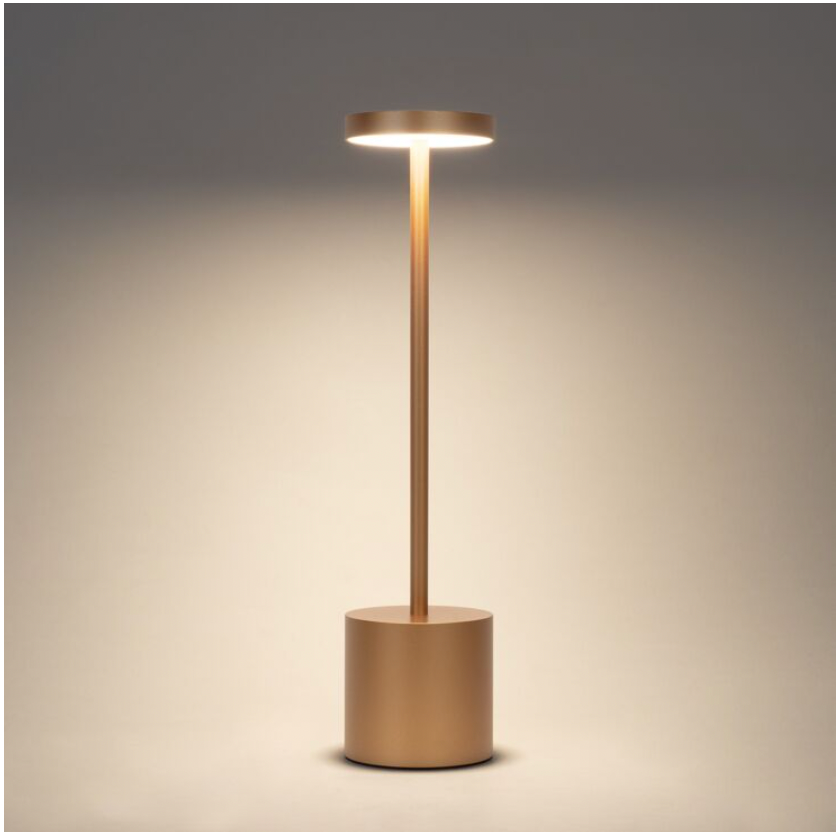Touch-Tischlampe in Gold