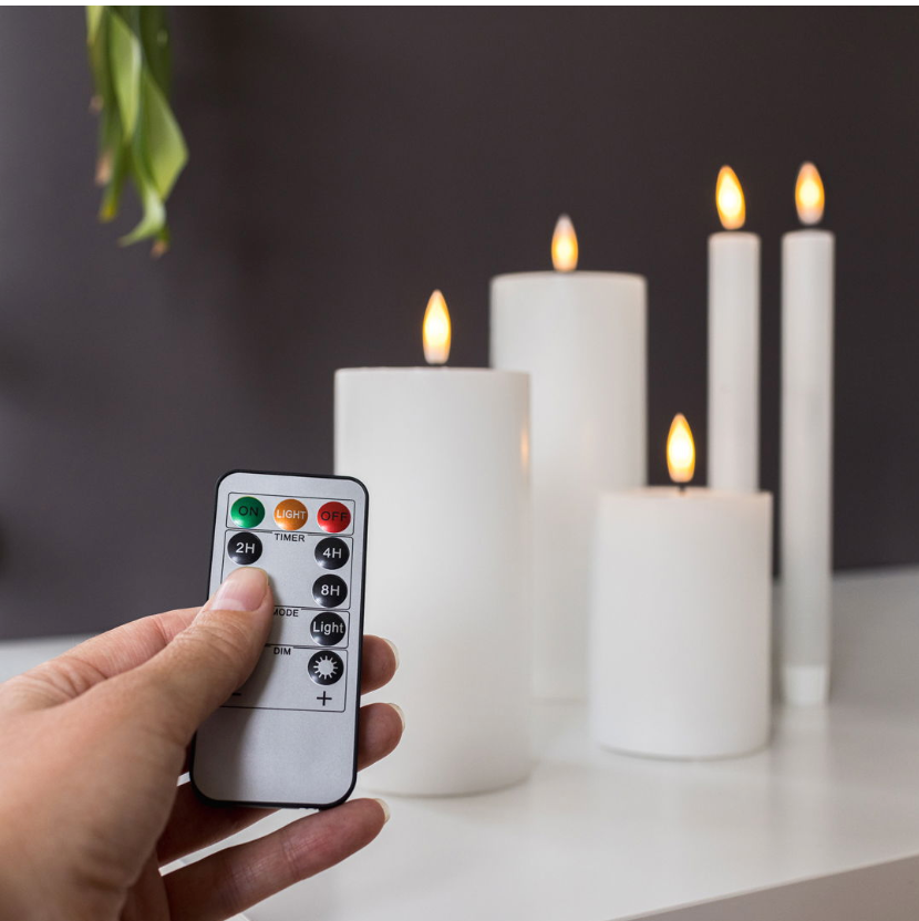 LED-Lichtpaket glatt - 5er-Pack Weiß