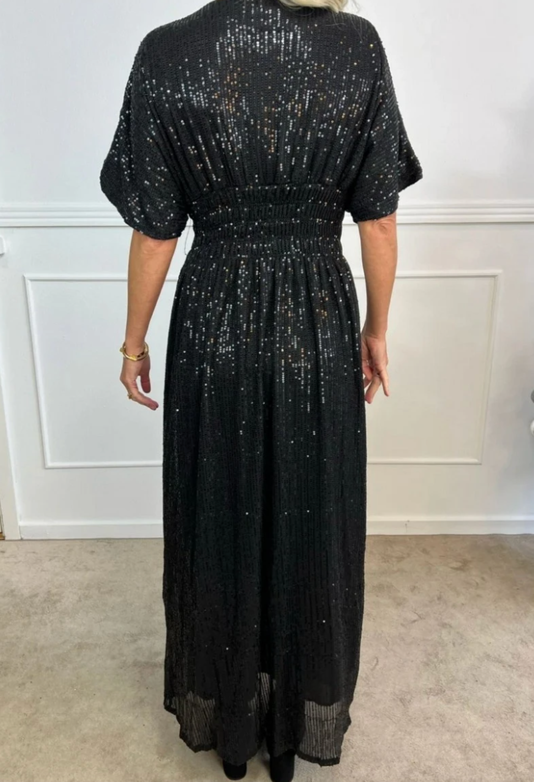 Kjole Glitter Black