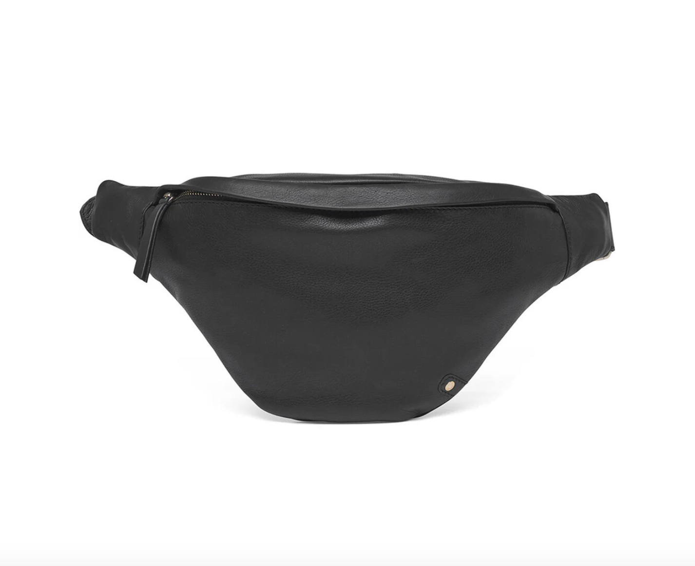 Gürteltasche mit Schnalle - Black leather