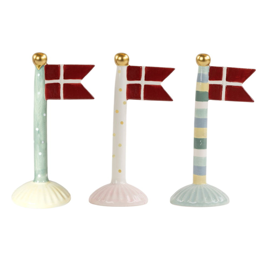 Keramik-Fähnchen – Mix H 14 cm