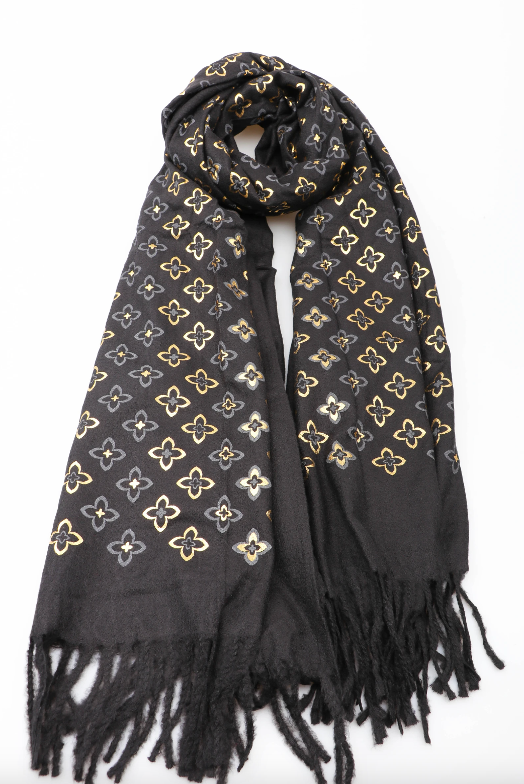 Schal - Black / Gold