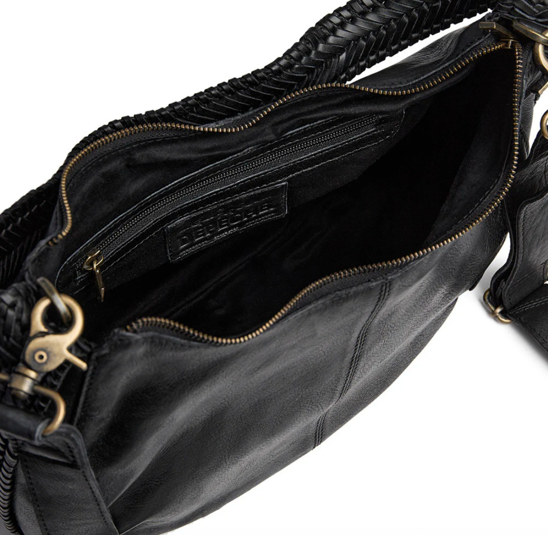 Exklusive Schultertasche - Geflochtener Schulterriemen