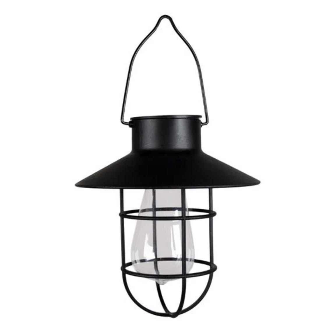 Solarlampe mit Aufhängung - Schwarz