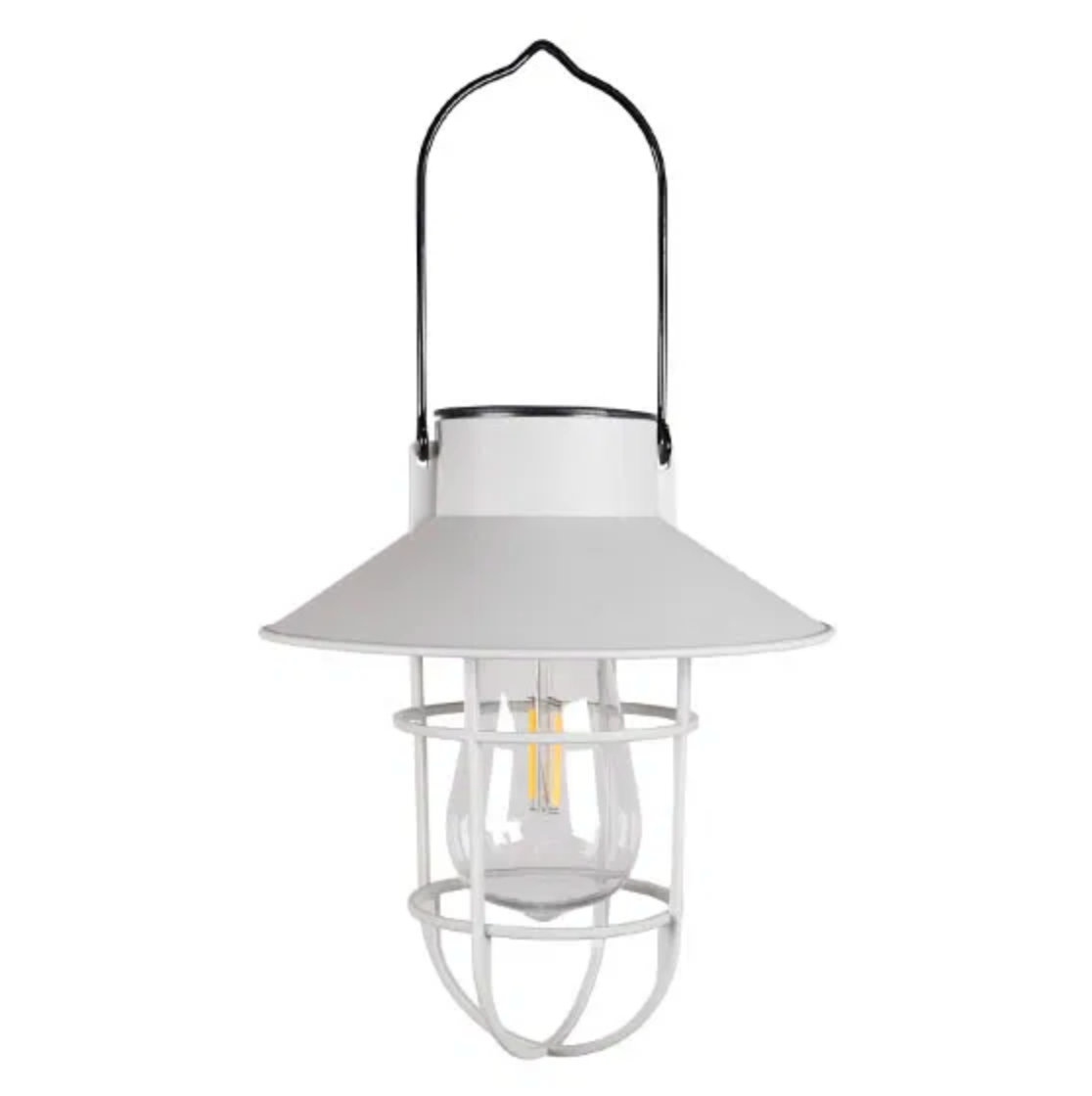 Solarlampe mit Aufhängung - Weiß