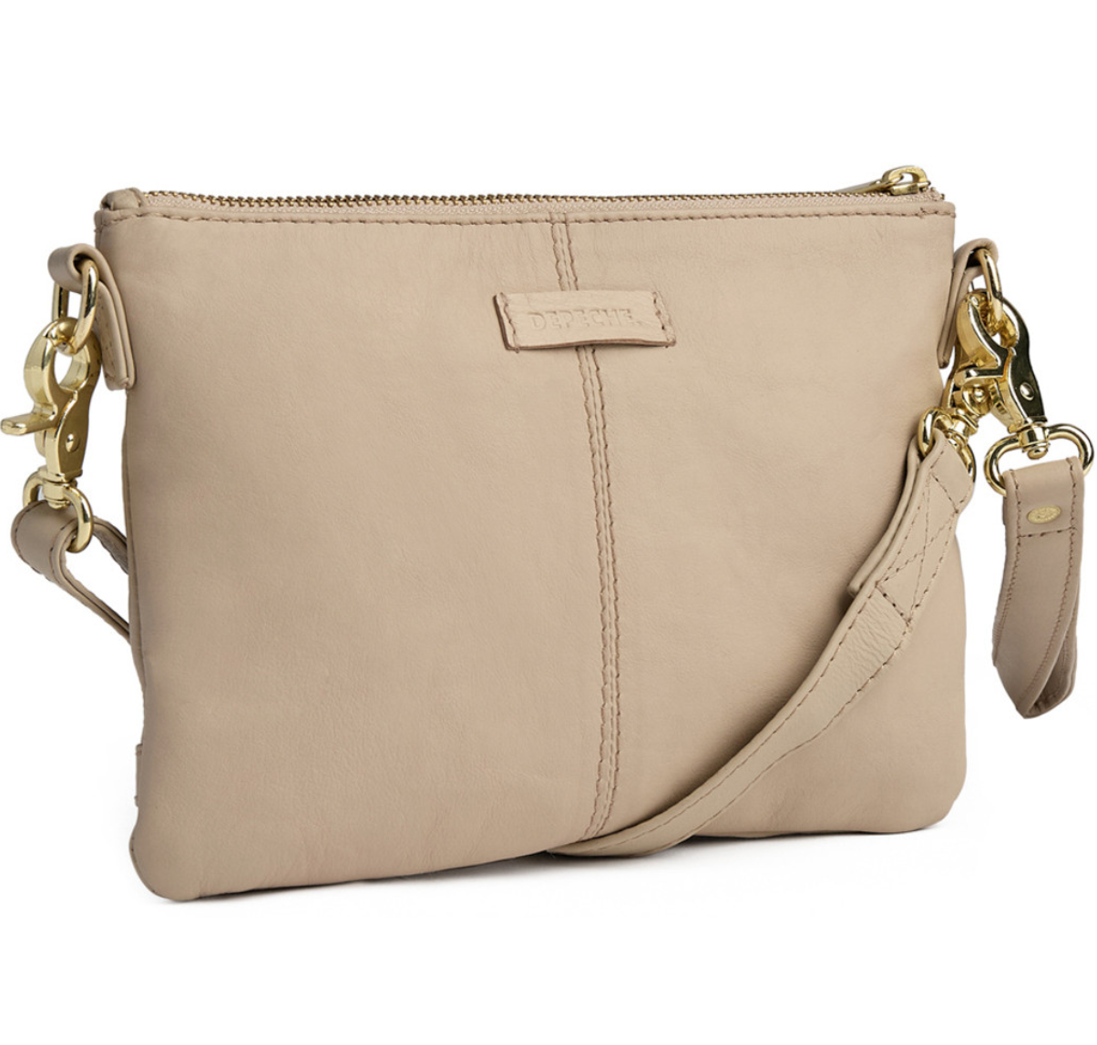 Schöne Tasche / Clutch - Soft sand