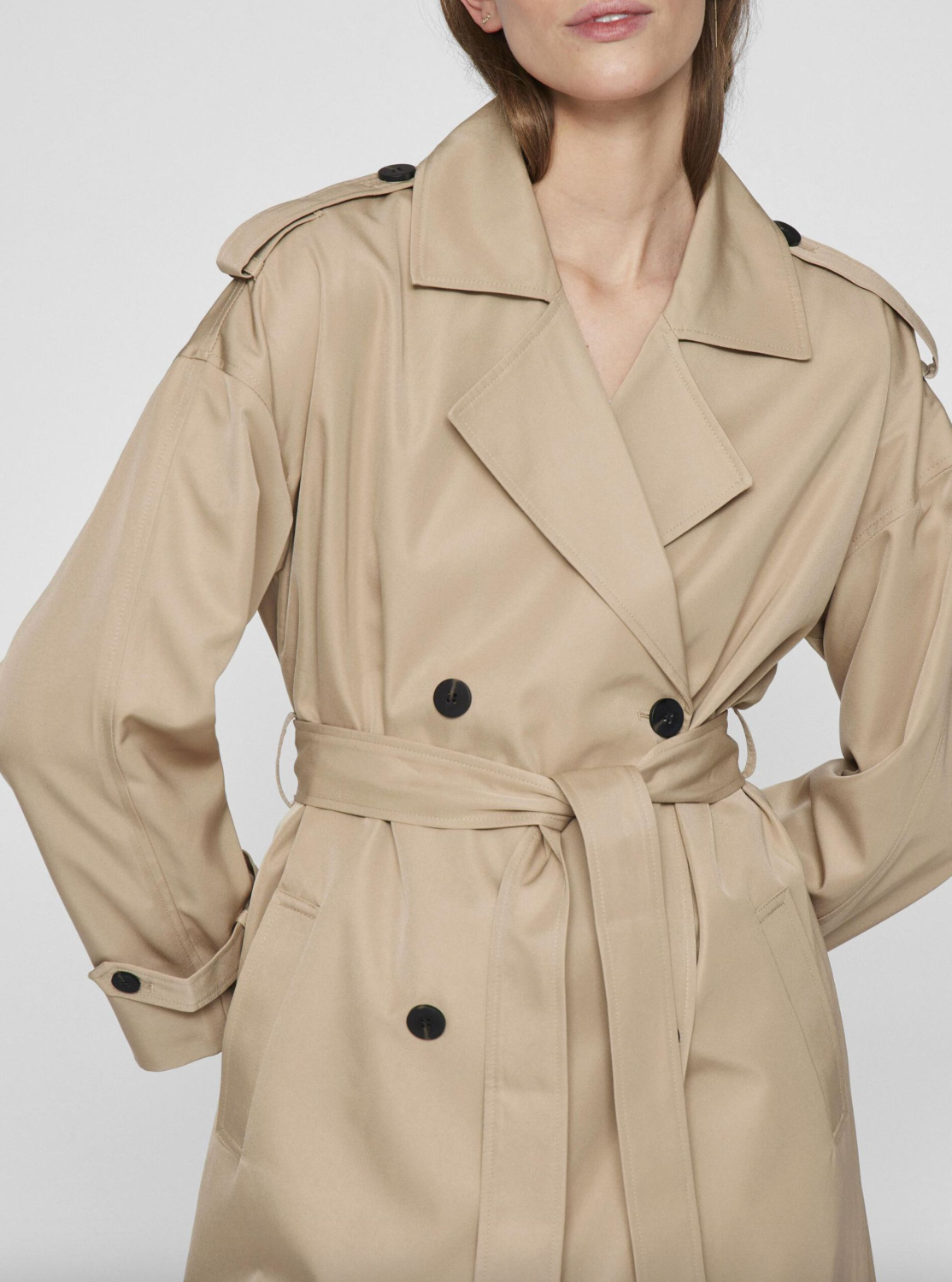 Langer Trenchcoat - Savannah Tan