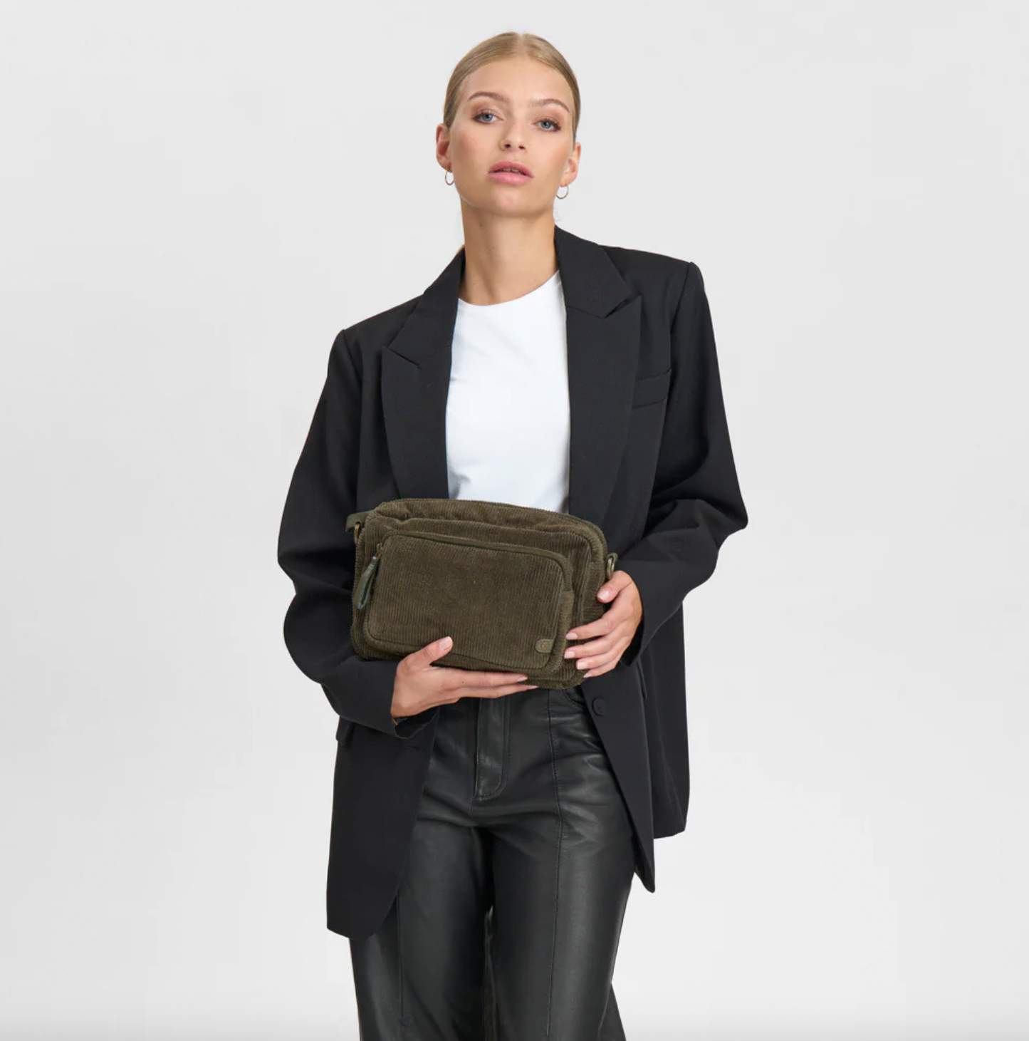 Crossbody Army Velours