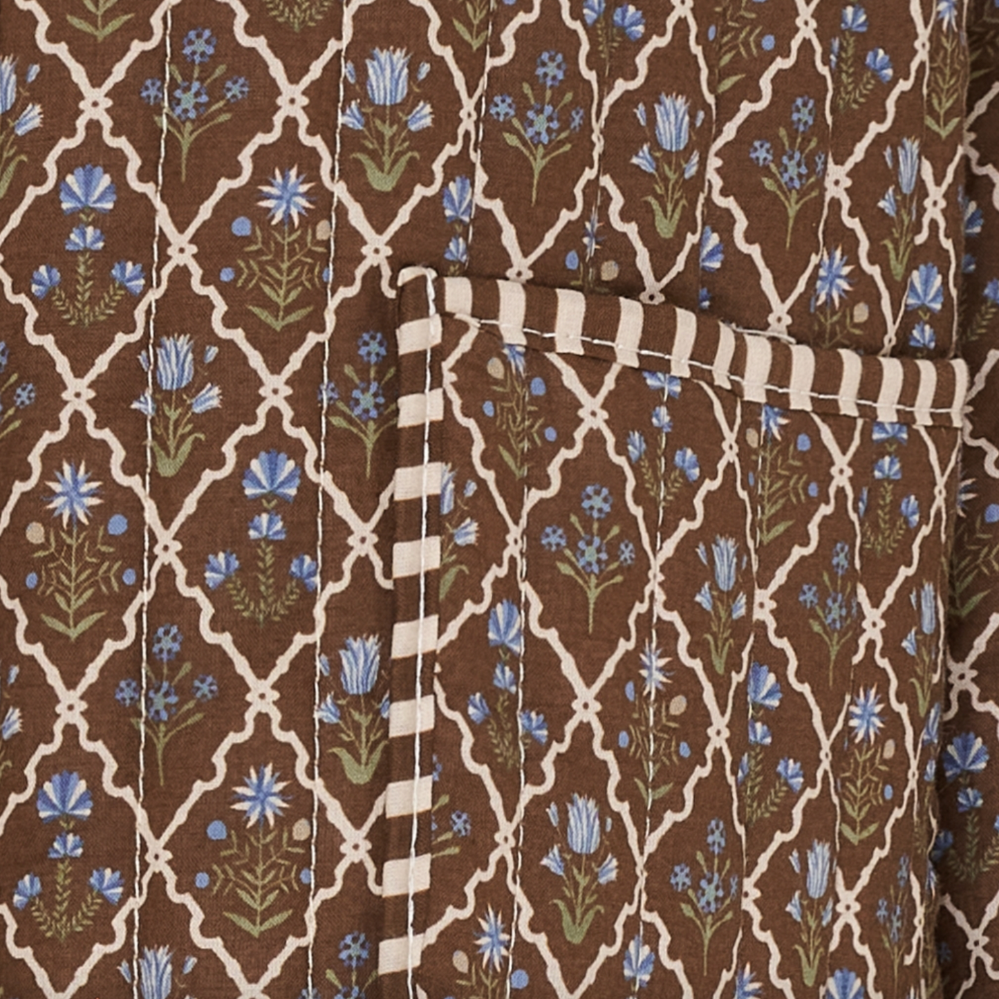 Jacke Quilt Braun