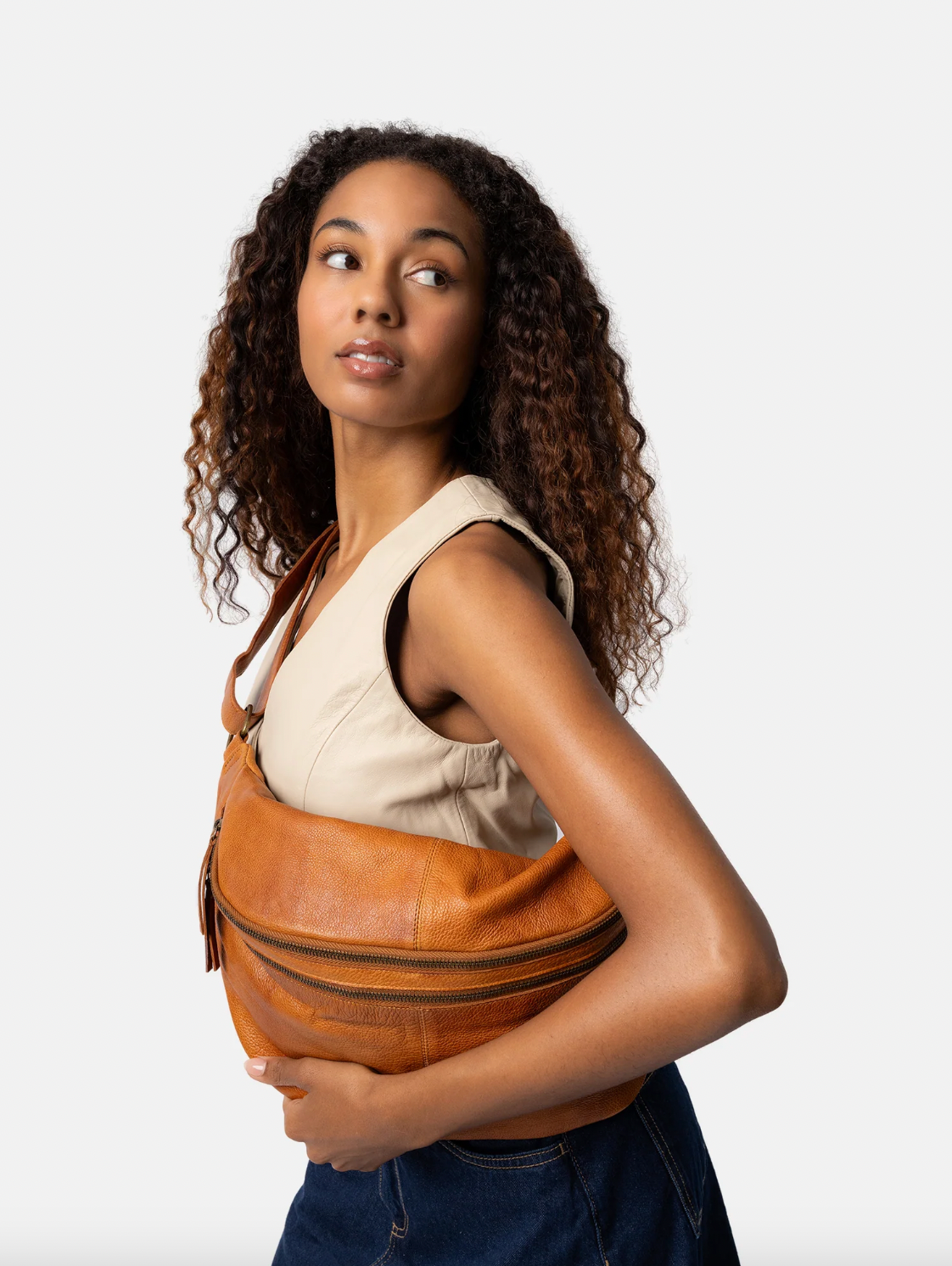 Gürteltasche Jina Big Cognac