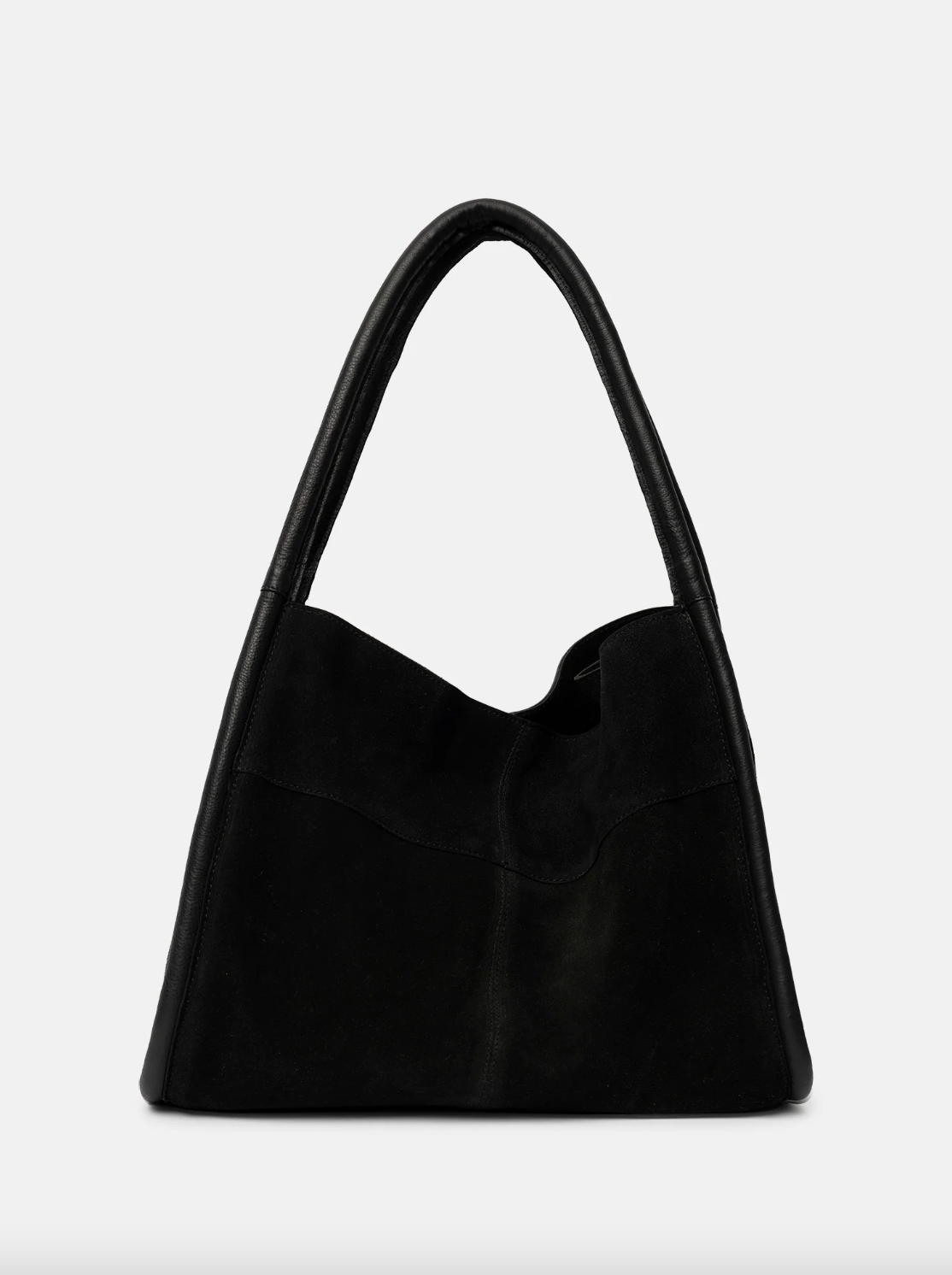 Shopper aus schwarzem Wildleder