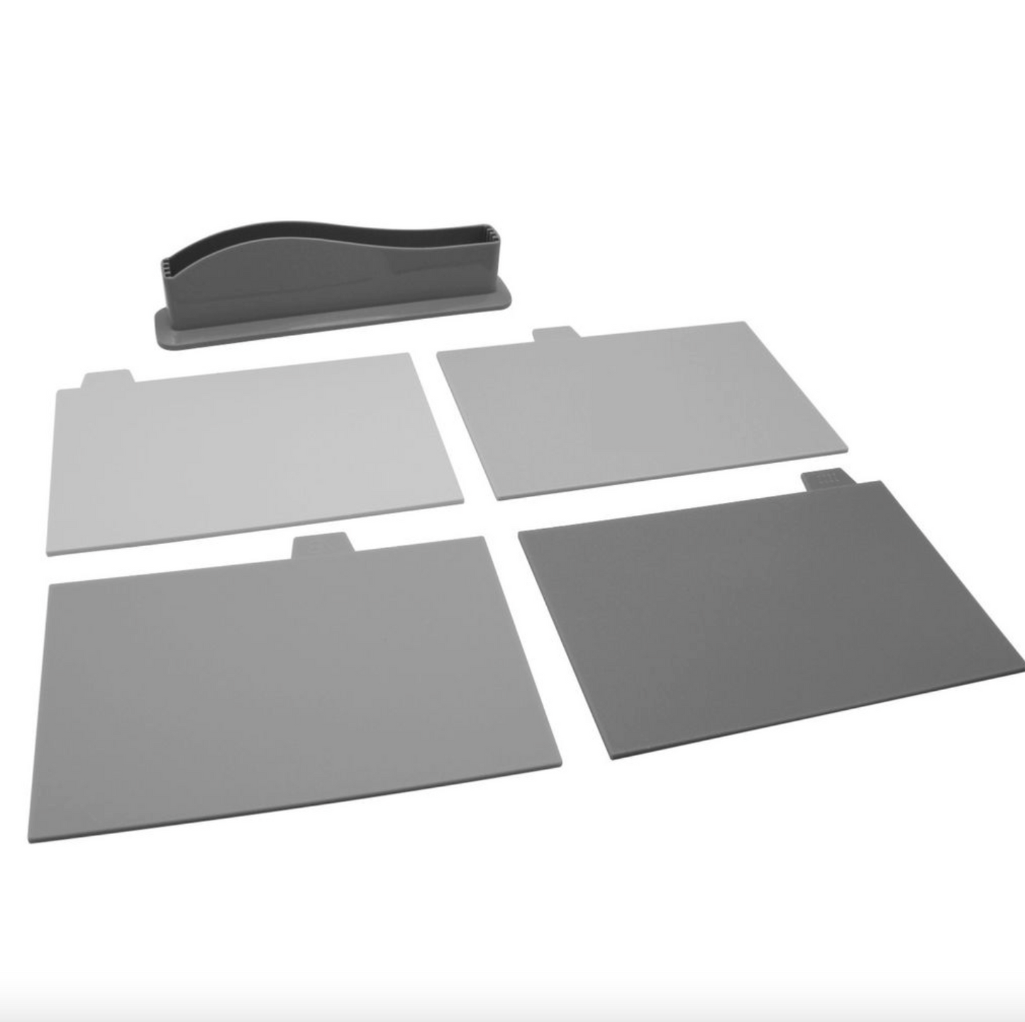 Schneidebrett-Set 4 Stk. mit Halter