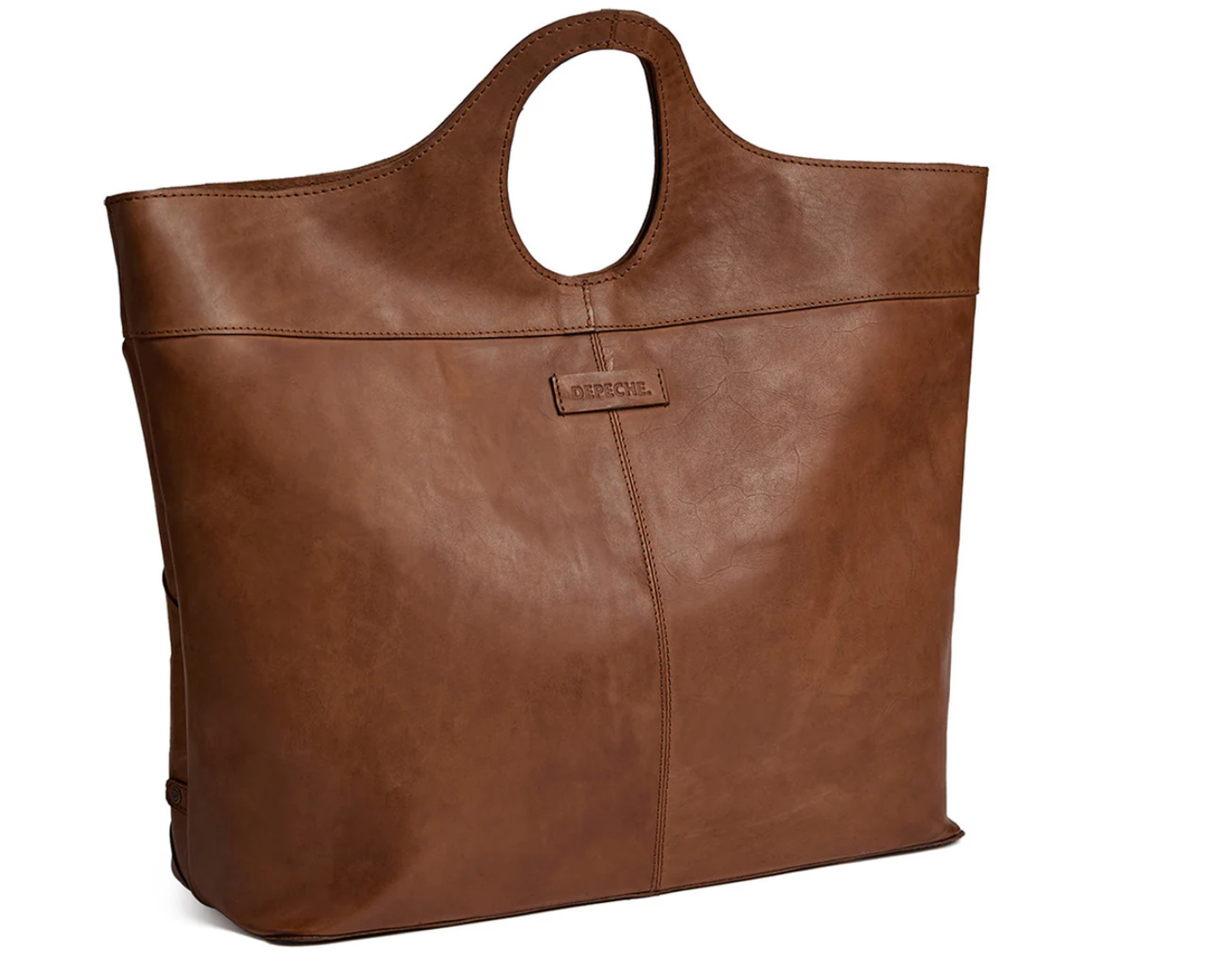 Exklusiver handgeflochtener Shopper - Soft Cognac