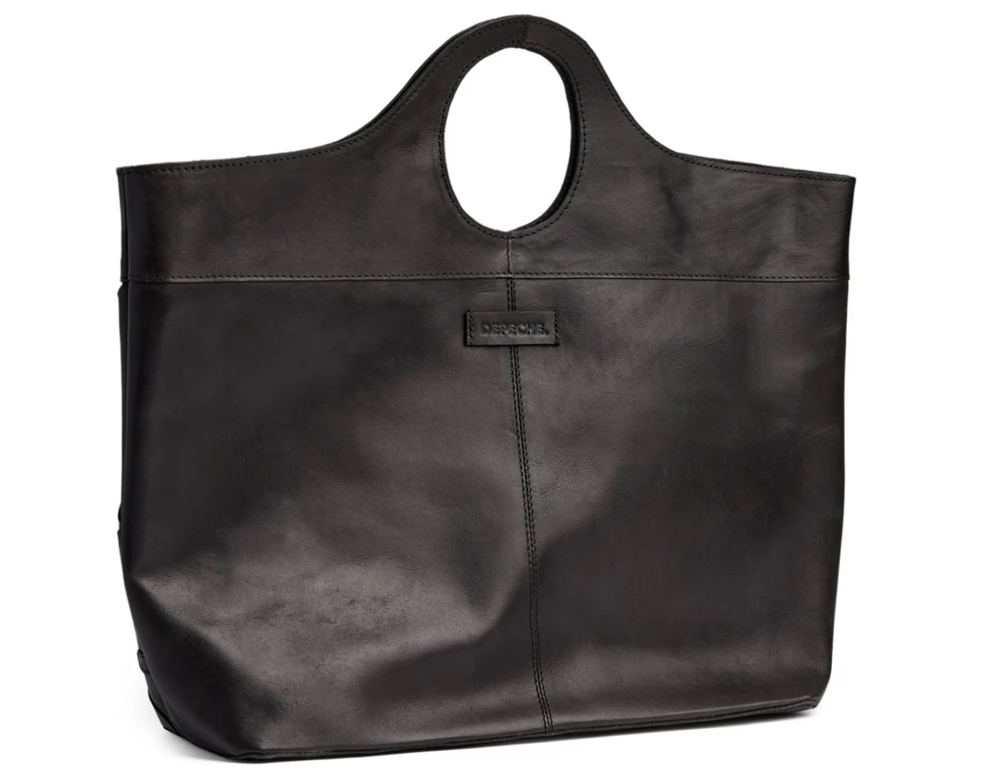 Exklusiver handgeflochtener Shopper - Schwarz