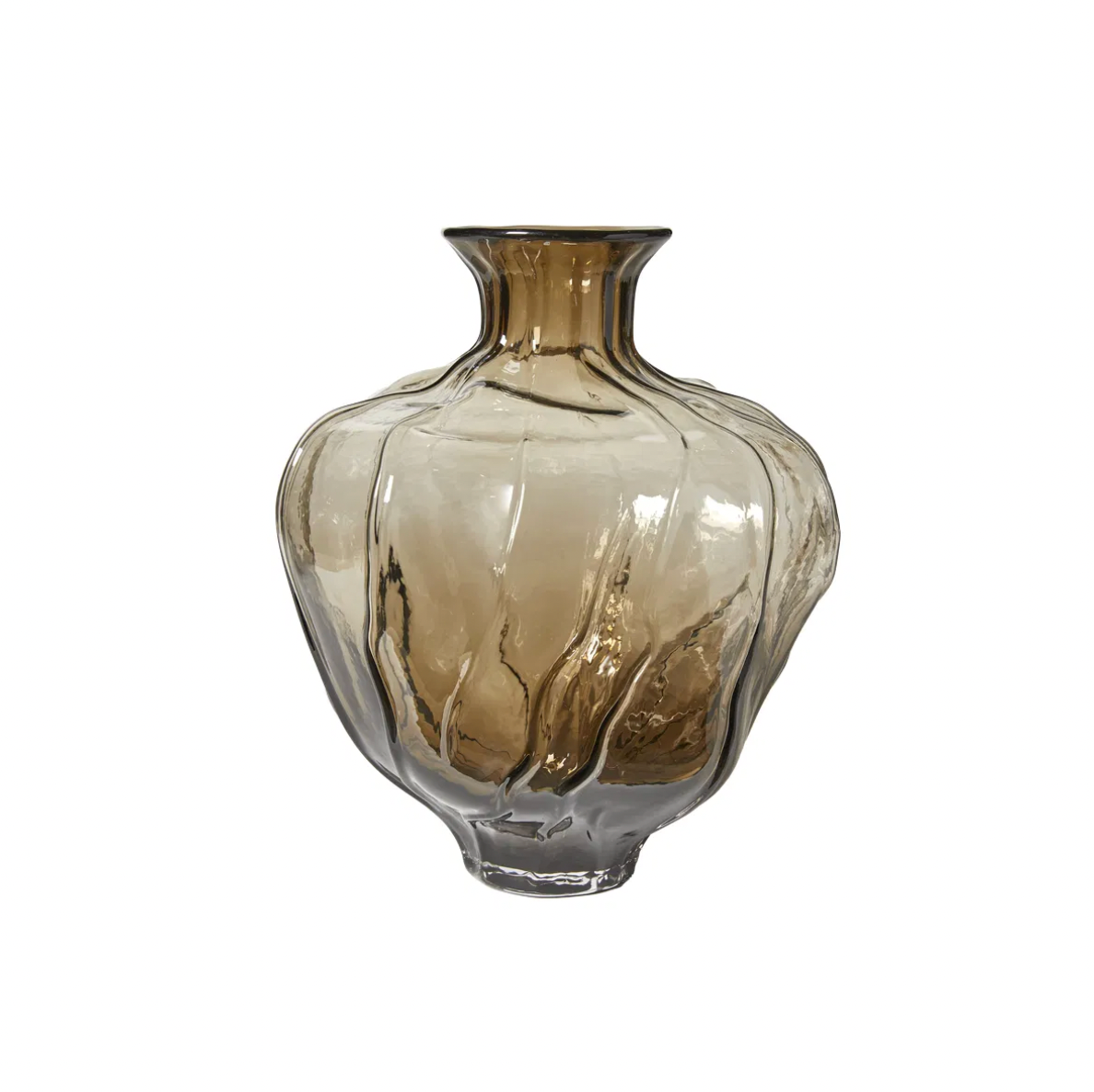Vase Thelma big brown - Mundgeblasen
