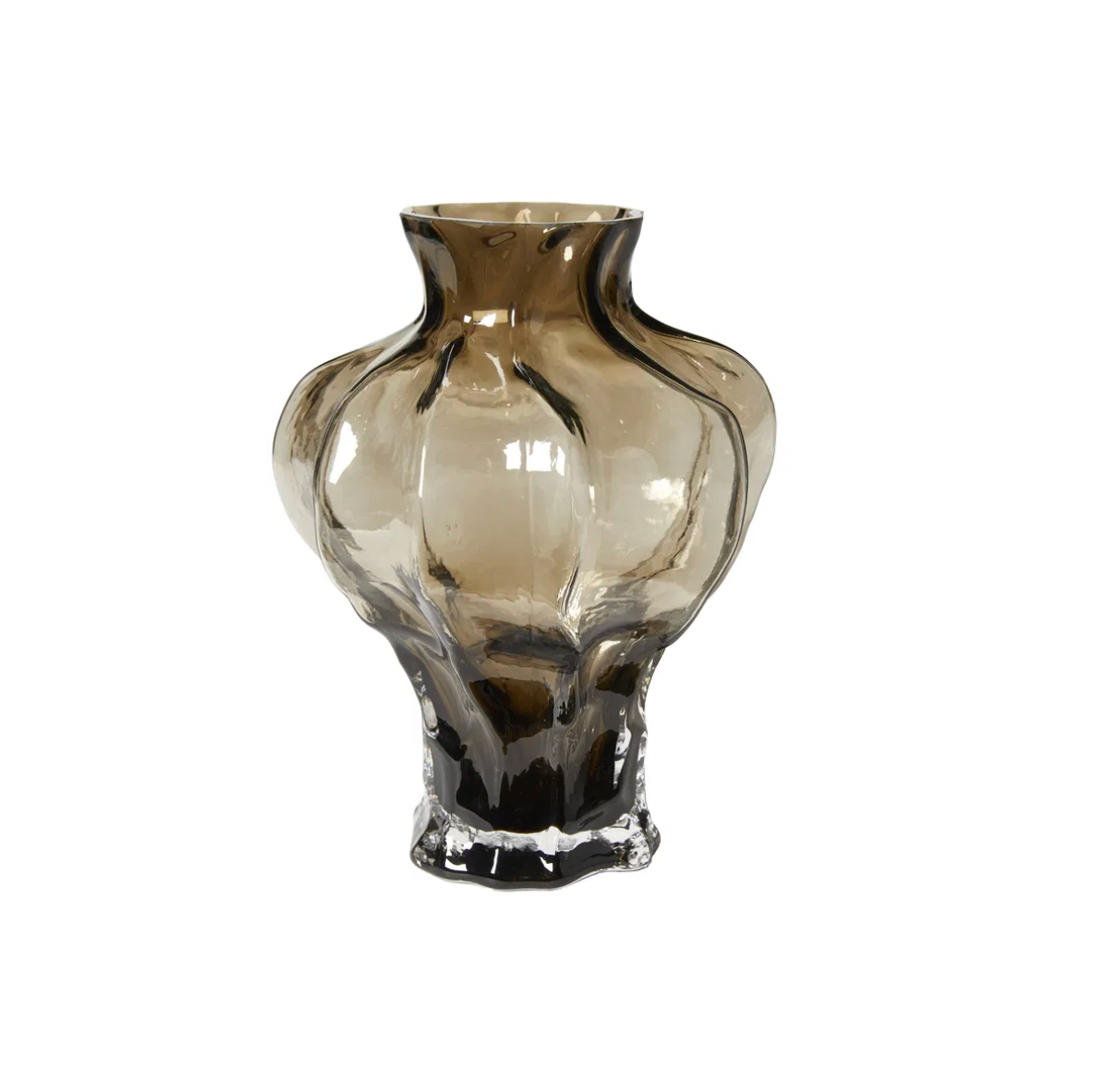 Vase Thelma brown - Mundgeblasen